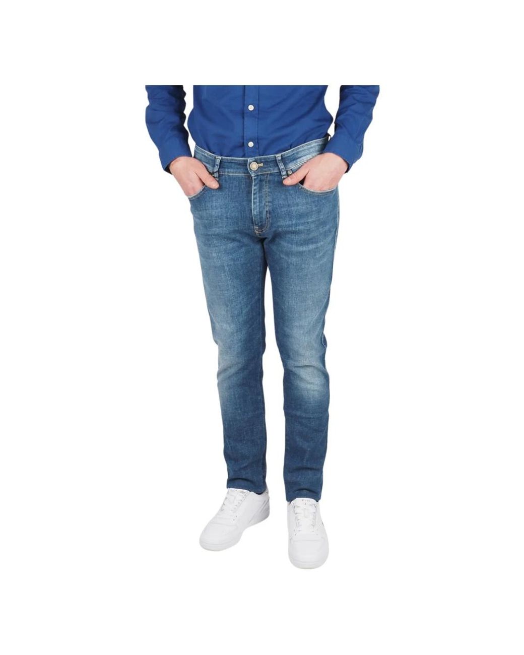 PT Torino Blue Slim Fit Jeans for men