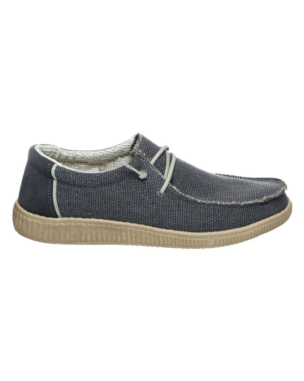 WALK IN PITAS Blue Laced Shoes for men