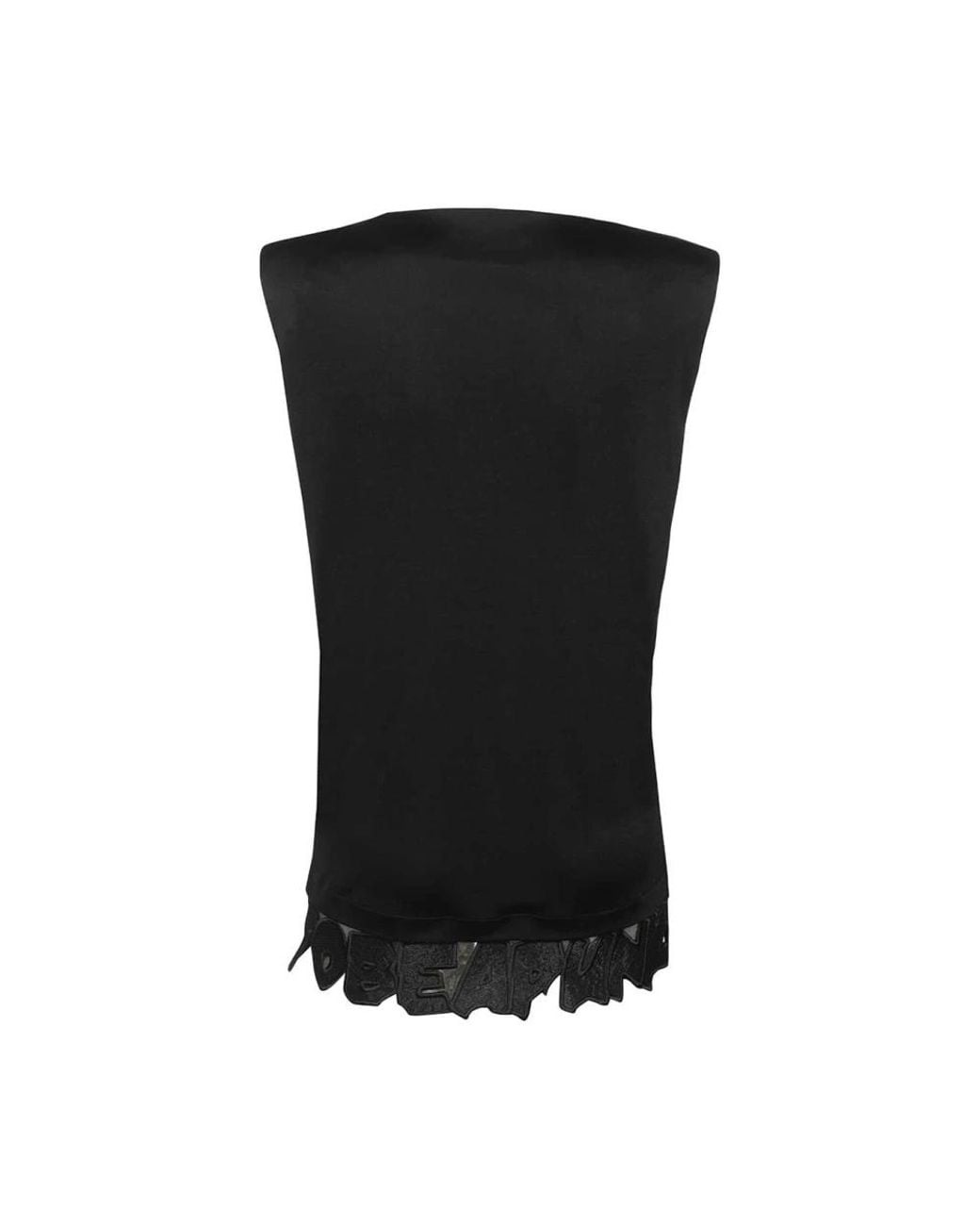 John Richmond Black Sleeveless Tops