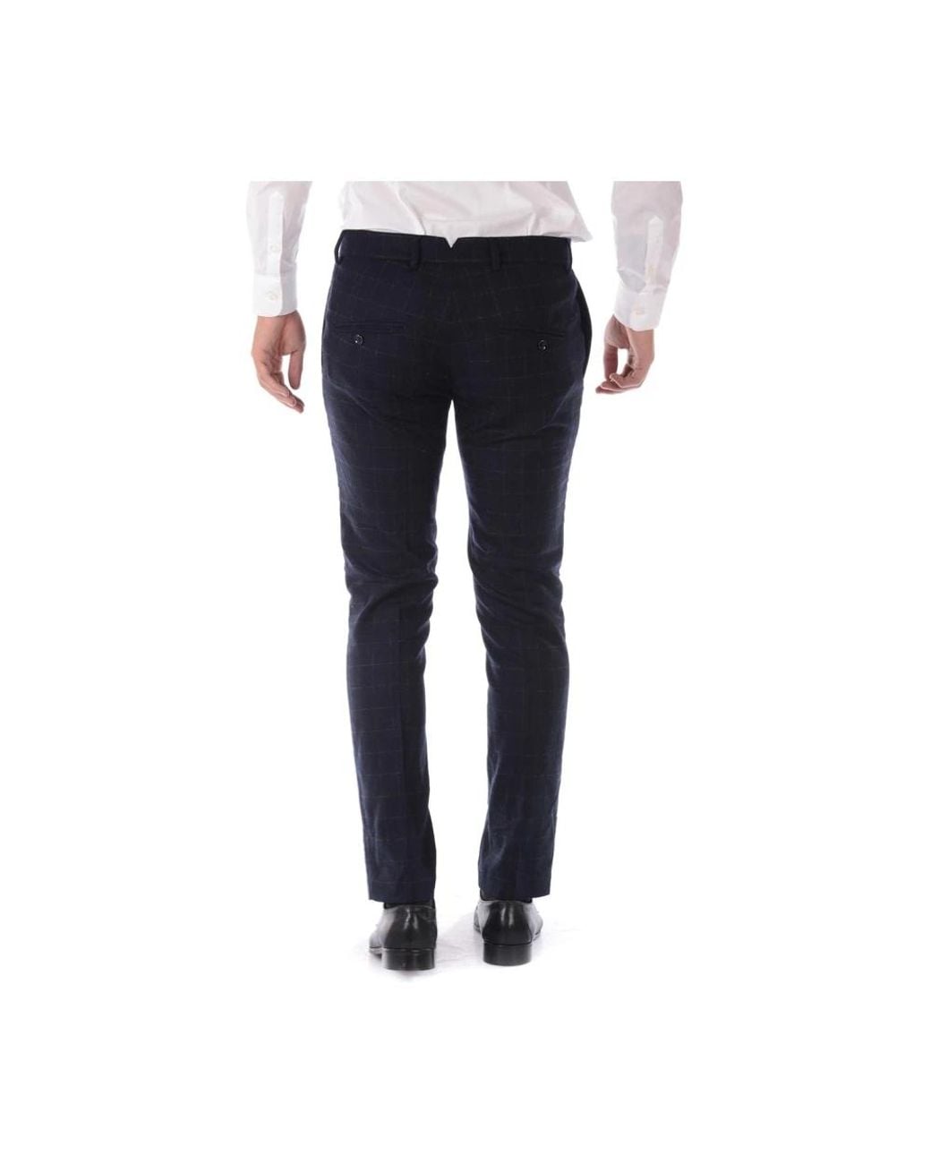 Daniele Alessandrini Blue Suit Trousers for men