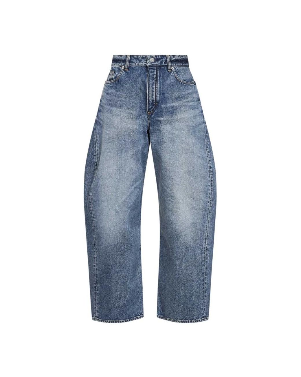 Alaïa Wide Jeans in het Blue