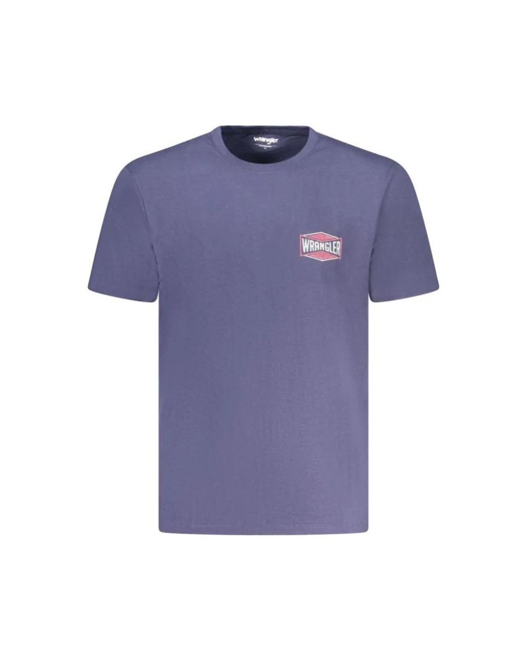 Wrangler Tops ,Blauw ,Katoen Blauwe Grafische Tee Voor Mannen in het Blue voor heren