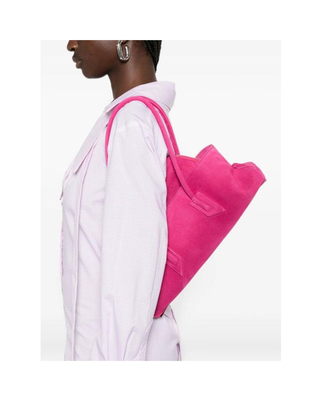 The Attico Pink Shoulder Bags