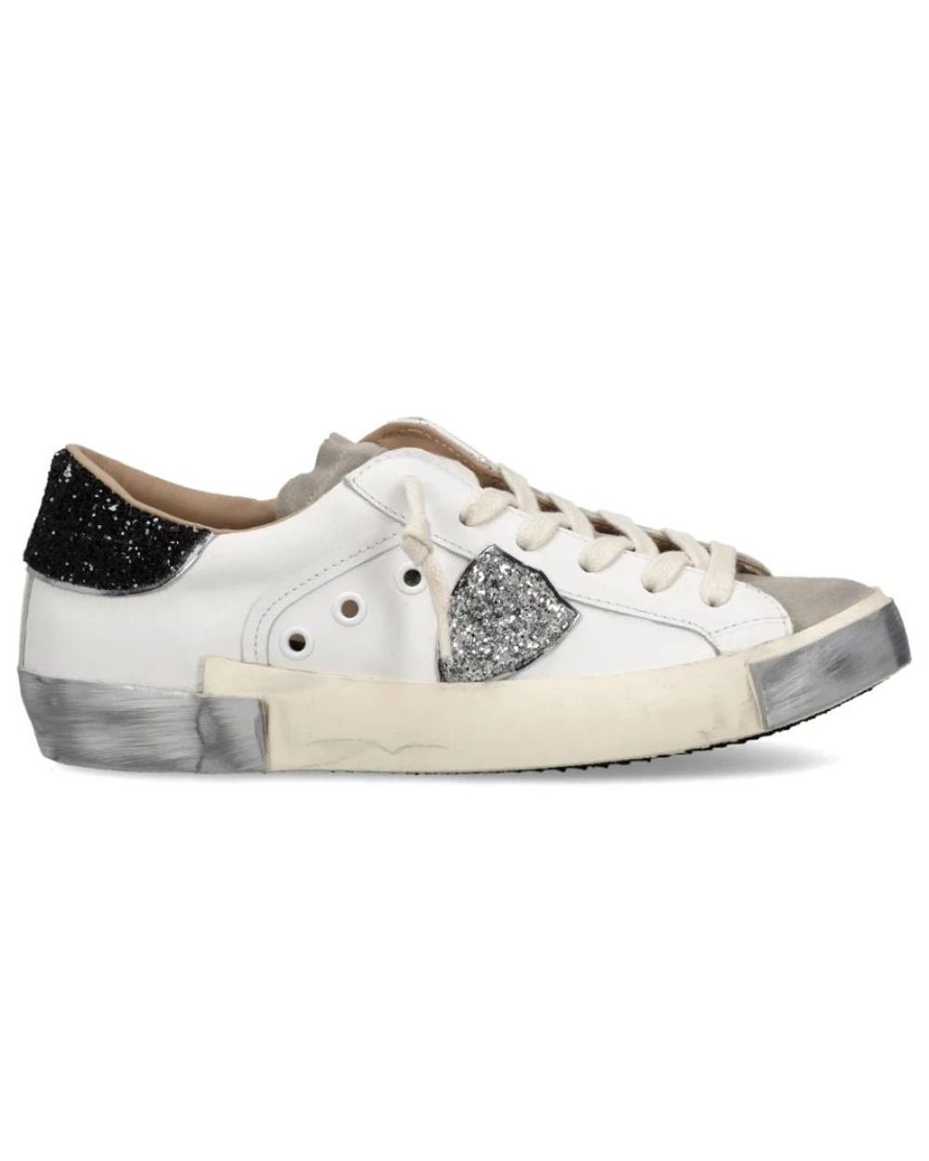 Philippe Model Schoenen ,Wit ,Katoen Prsx Sneaker in het White