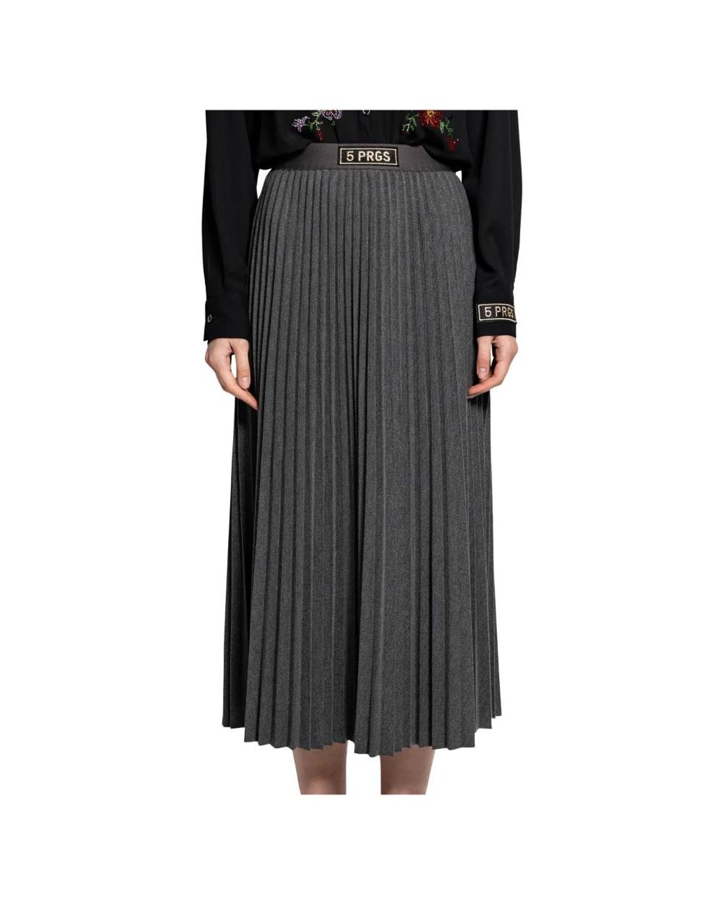 5 PROGRESS Black Midi Skirts