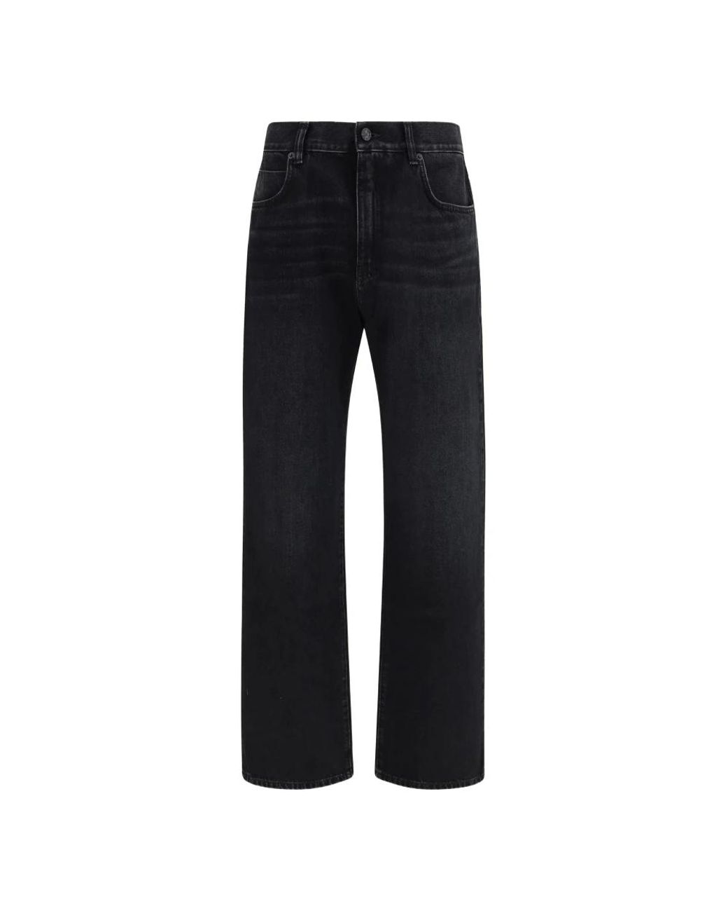 Balmain Jeans ,Zwart ,Denim Loose-Fit Denim Jeans in het Blue