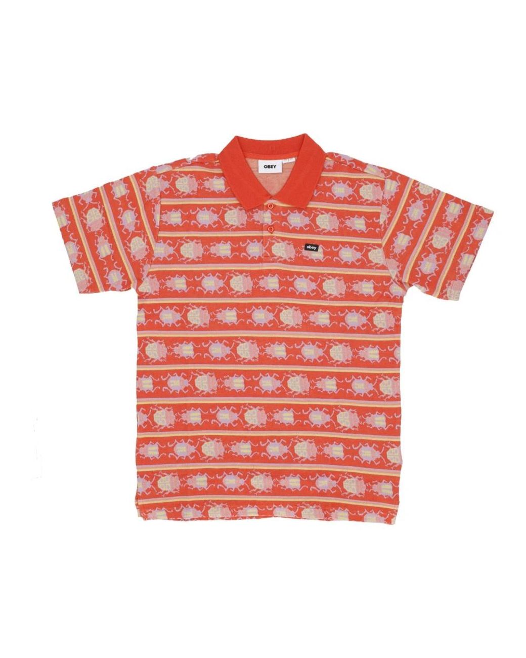 Obey Red Polo Shirts for men