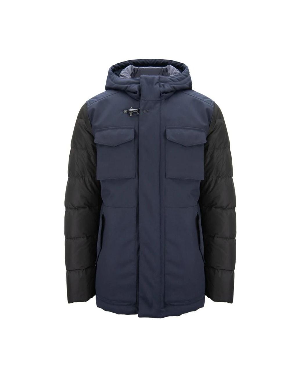Fay Jassen ,Blauw Jack Met Drukknopen En Rits in het Blue voor heren