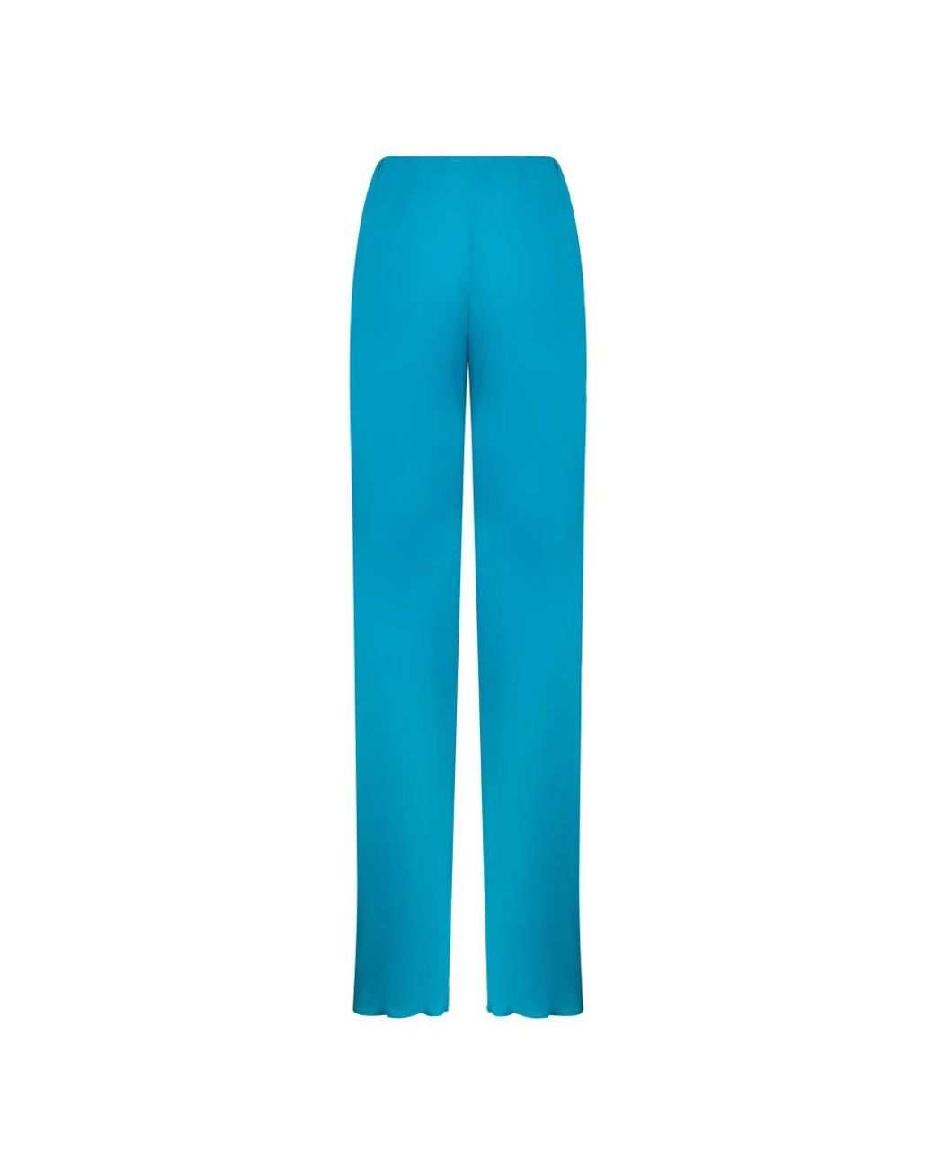 Alberta Ferretti Blue Straight Trousers