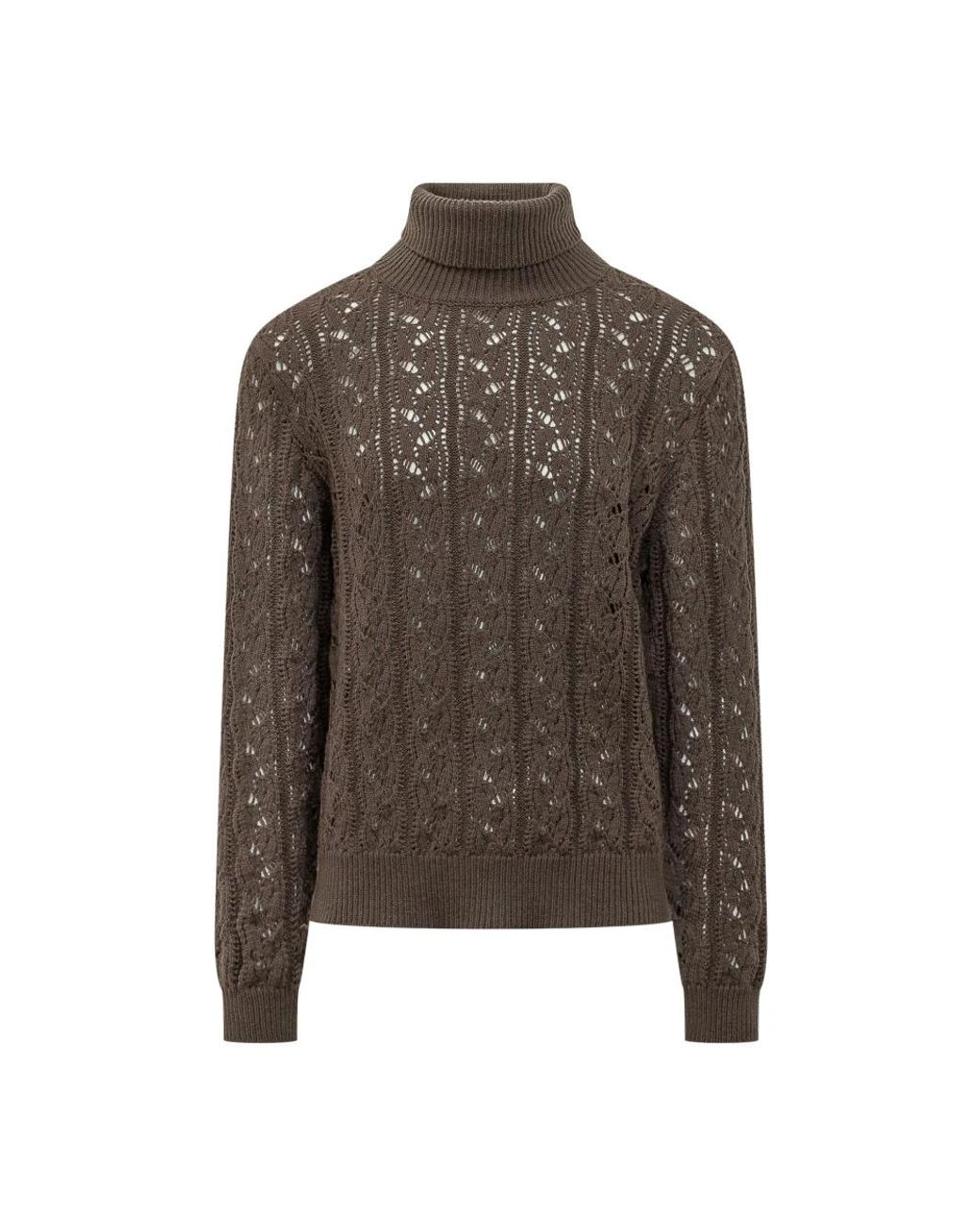 Amaranto Rollkragenpullover in Brown für Herren