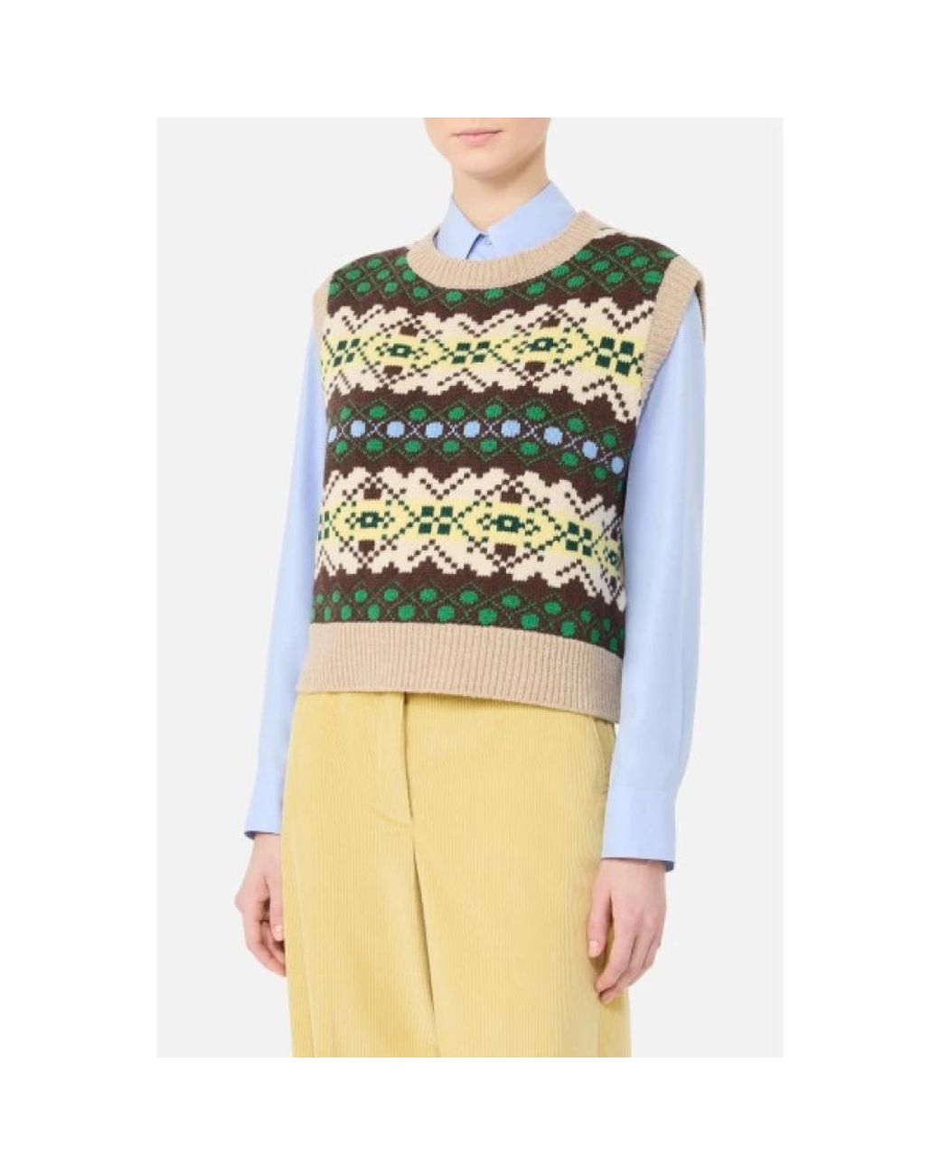 Weekend by Maxmara Multicolor Round-Neck Knitwear