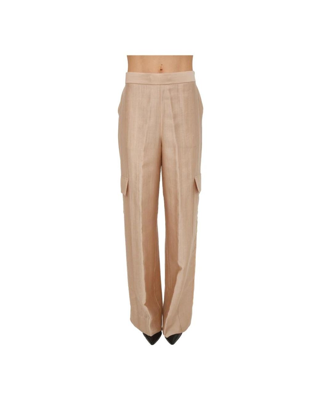 Blugirl Blumarine Natural Wide Trousers