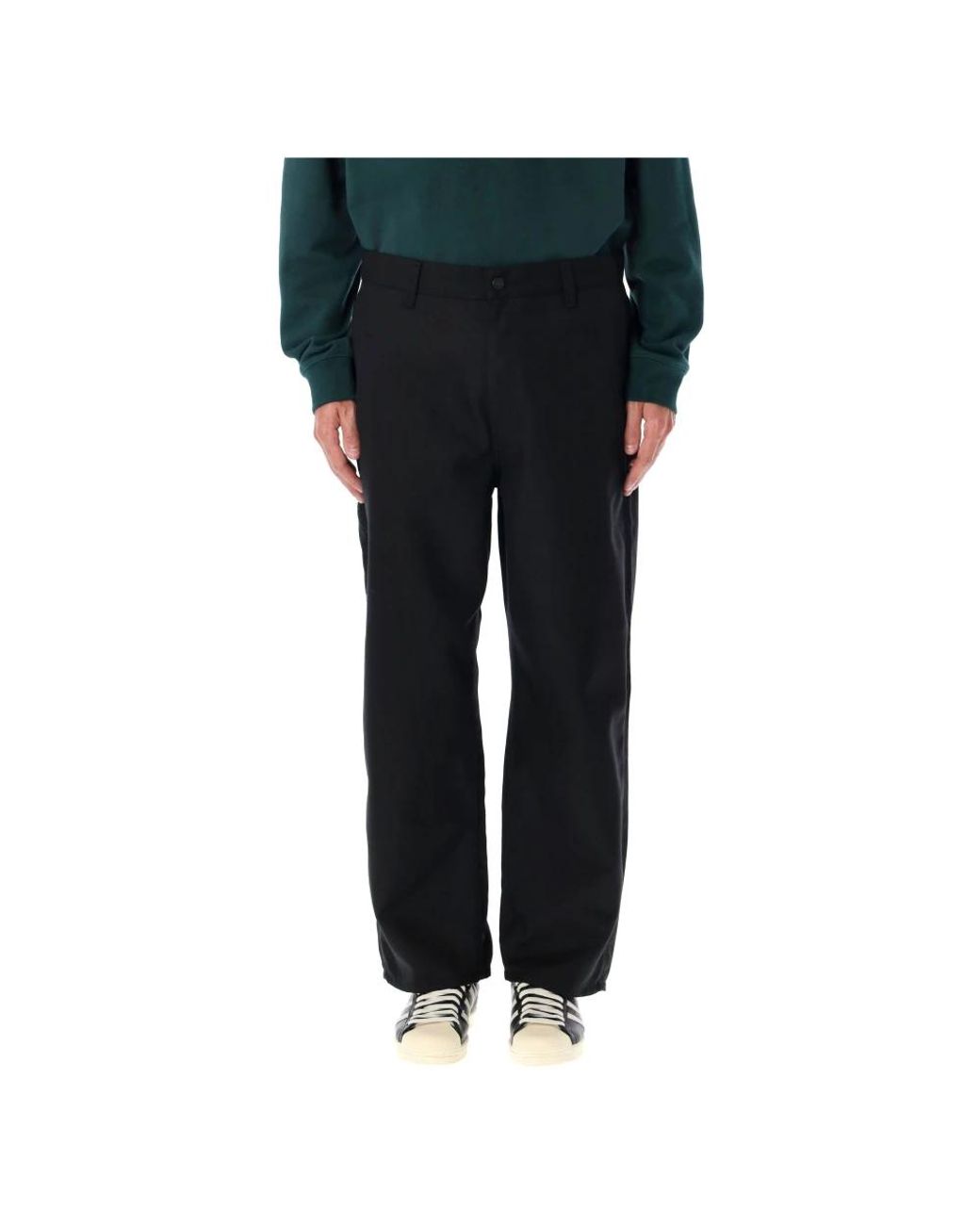 Carhartt Black Straight Trousers for men