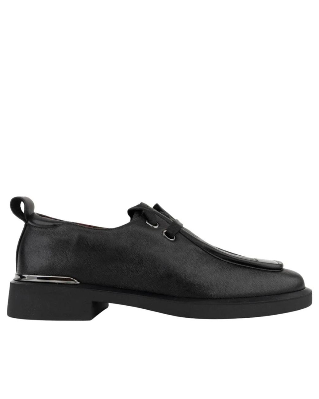 Linda Baumann Black Laced Shoes