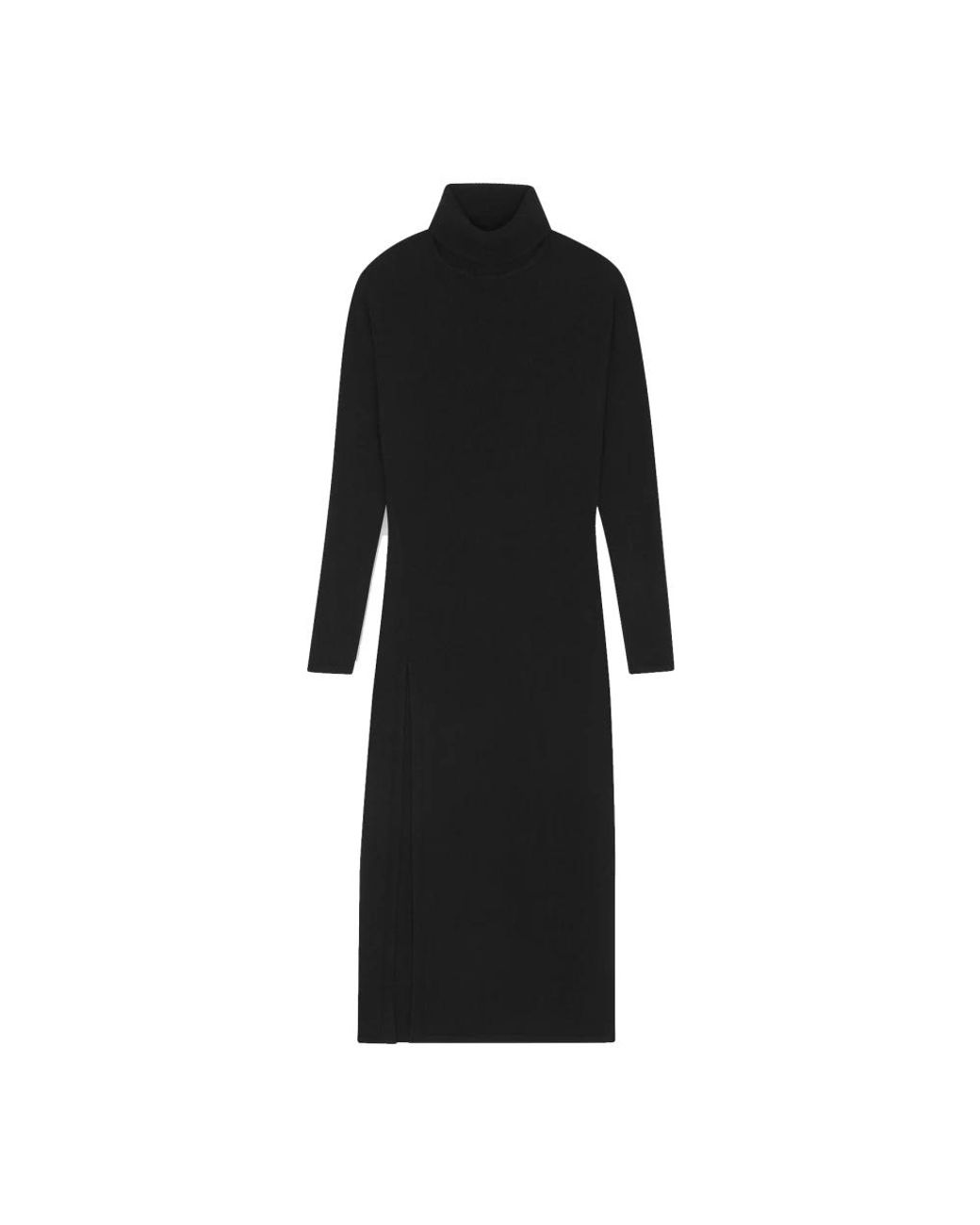 Saint Laurent Black Knitted Dresses