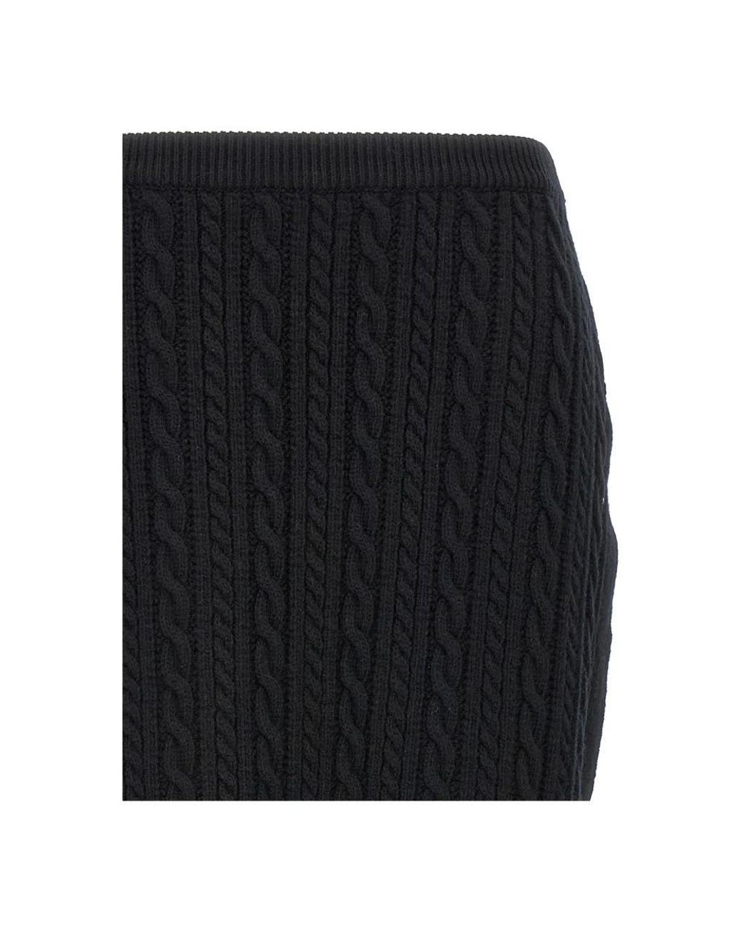 Alessandra Rich Black Midi Skirts