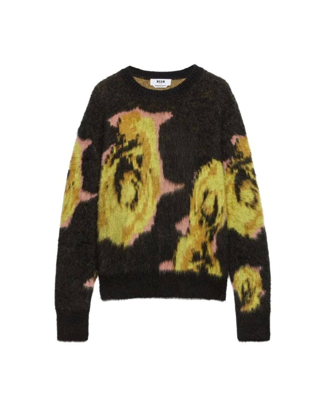 Round-Neck Knitwear MSGM de hombre de color Black