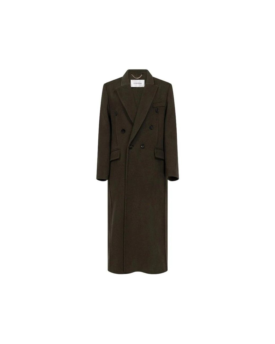 Victoria Beckham Black Double-Breasted Coats