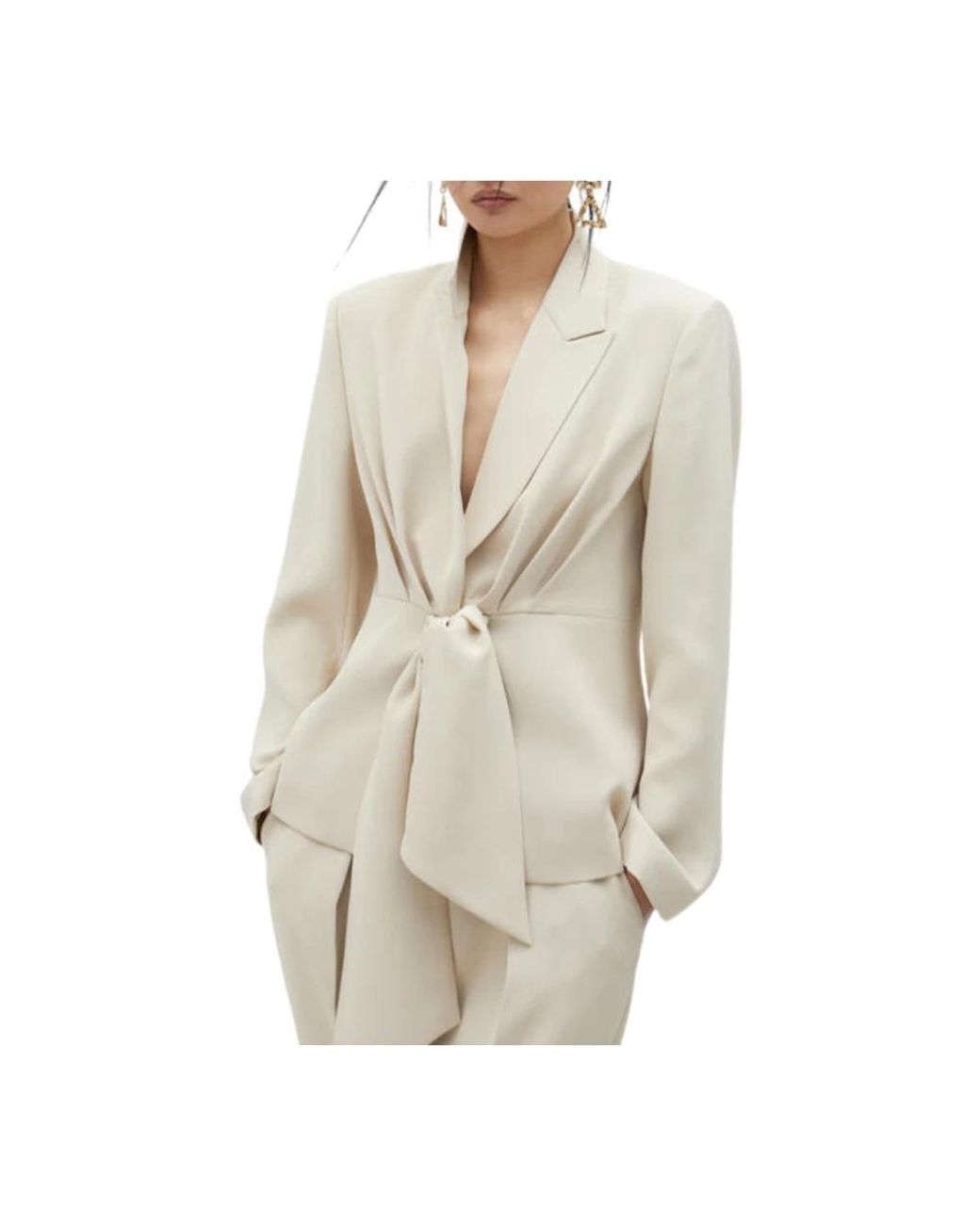 Lola Casademunt Natural Blazers