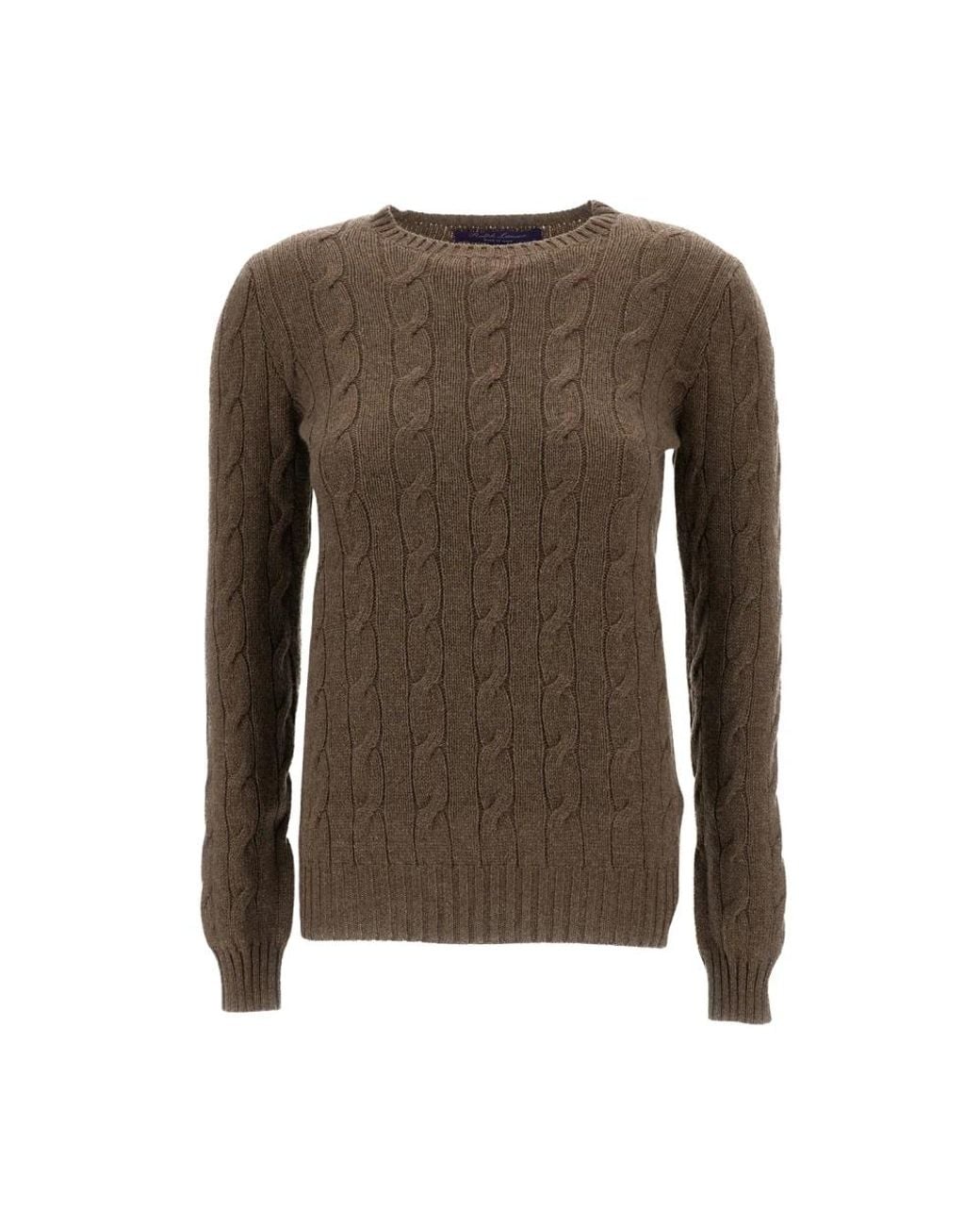Ralph Lauren Brown Round-Neck Knitwear