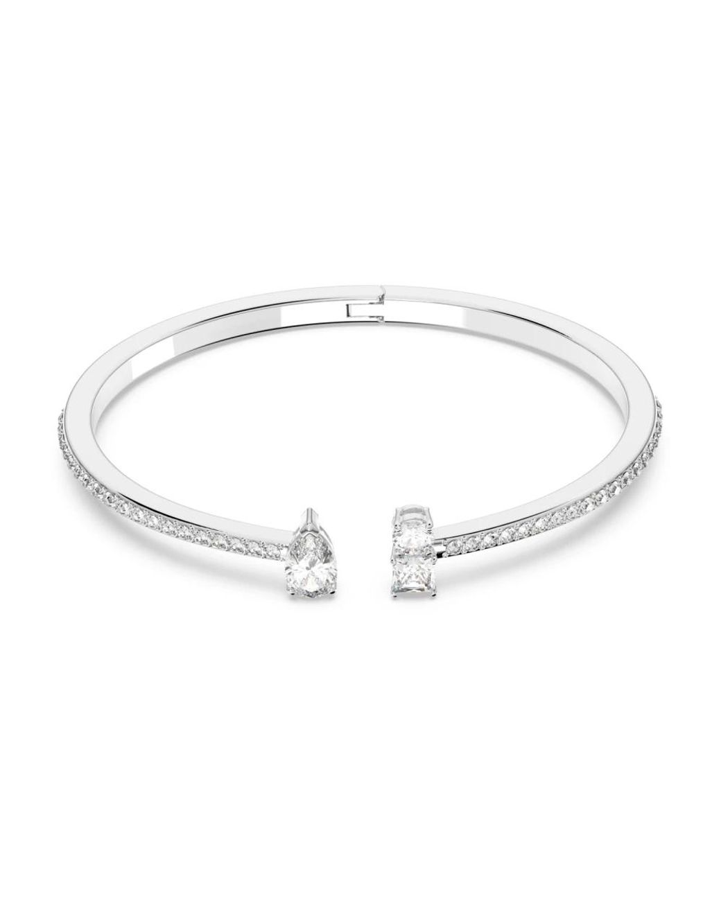 Swarovski Accessoires ,Grijs ,Kristal Attract Armband in het Metallic
