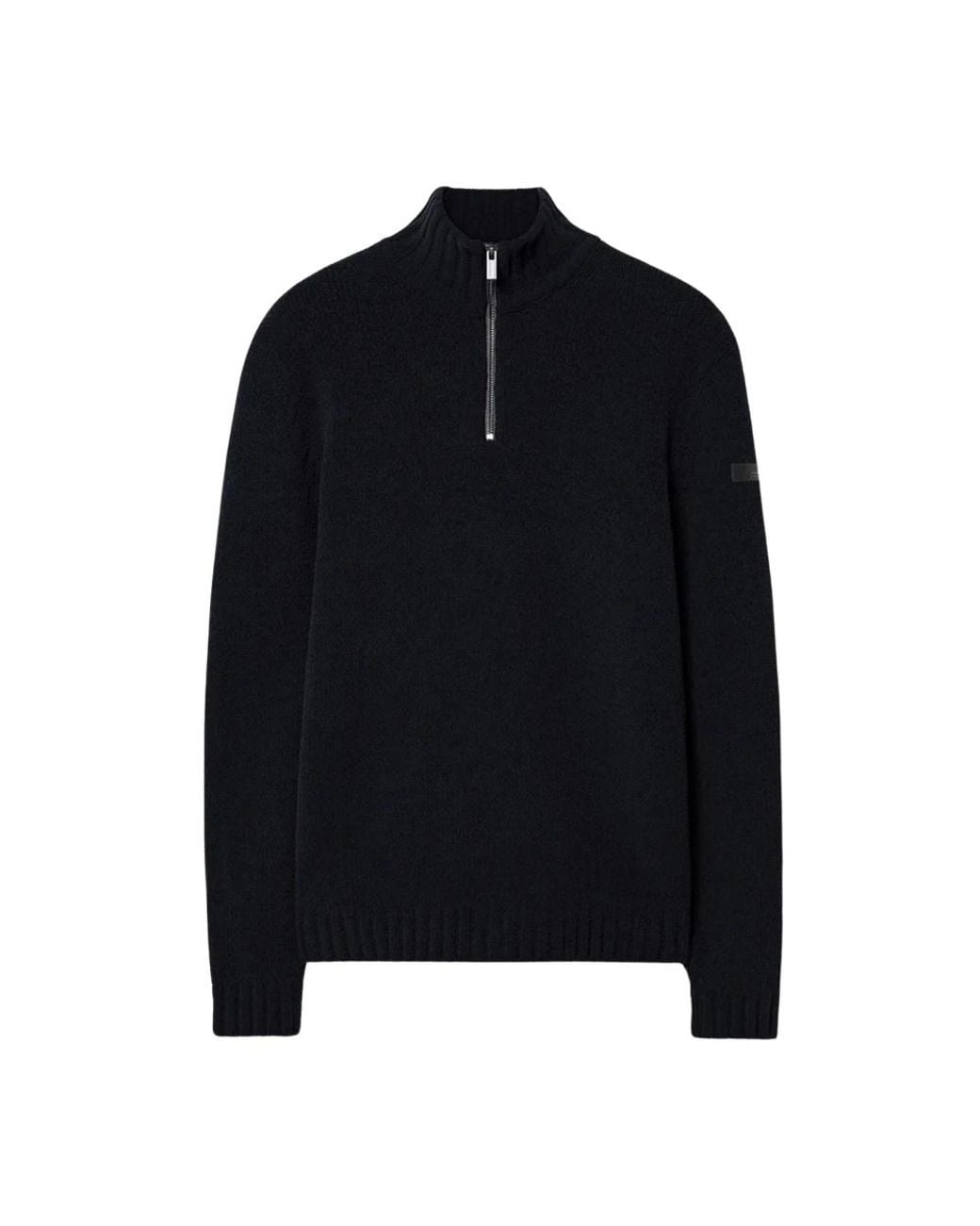Rrd Cinematt Half Zip Strickpullover in Black für Herren