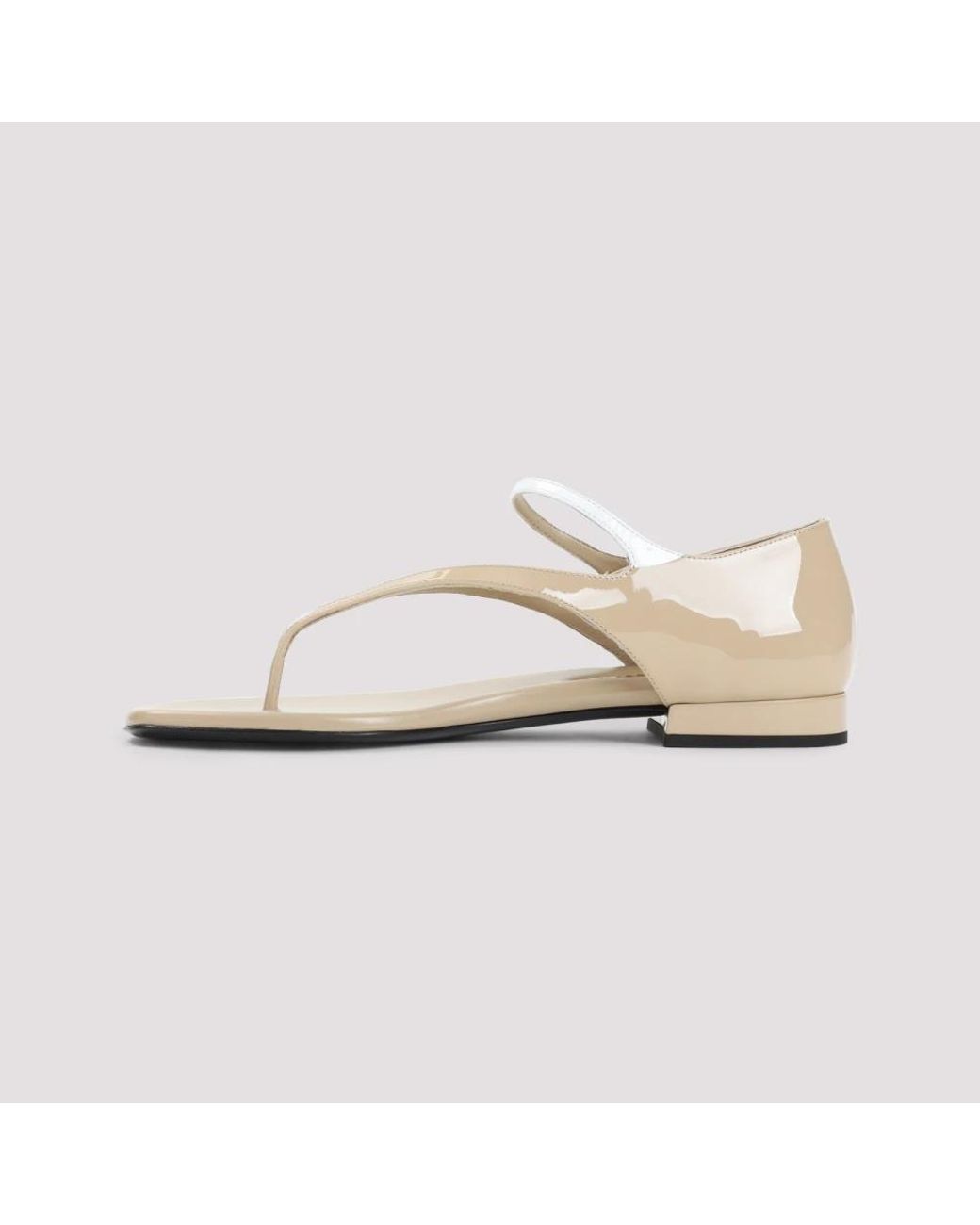 Miu Miu White Flat Sandals