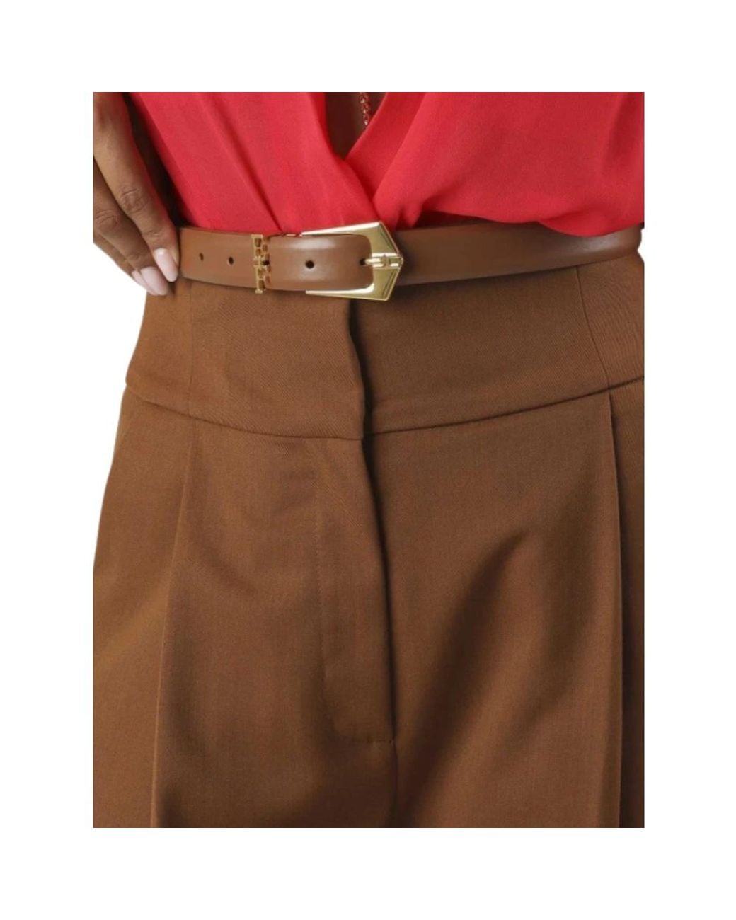 Elisabetta Franchi Brown Belts