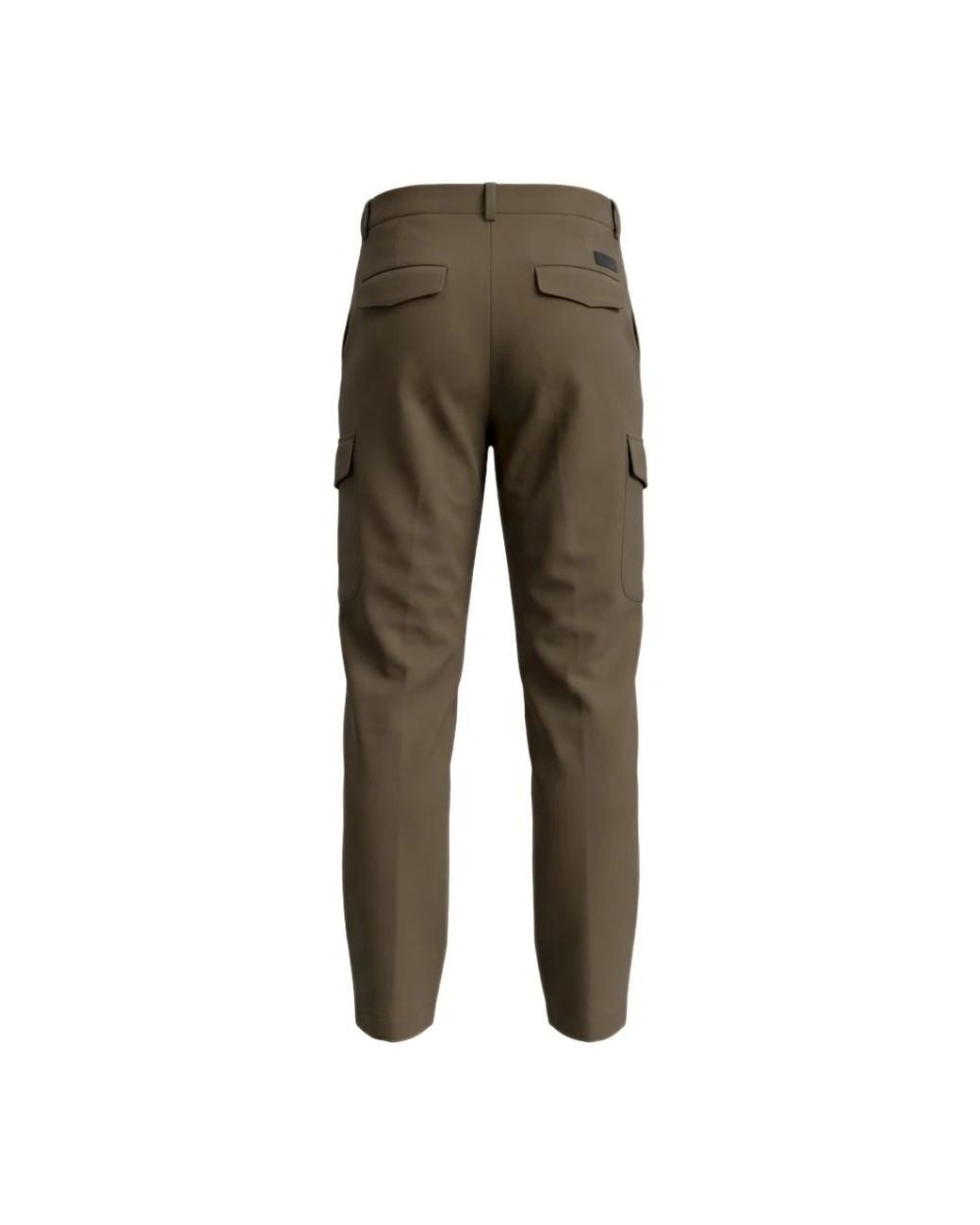 Heskimo Green Straight Trousers for men