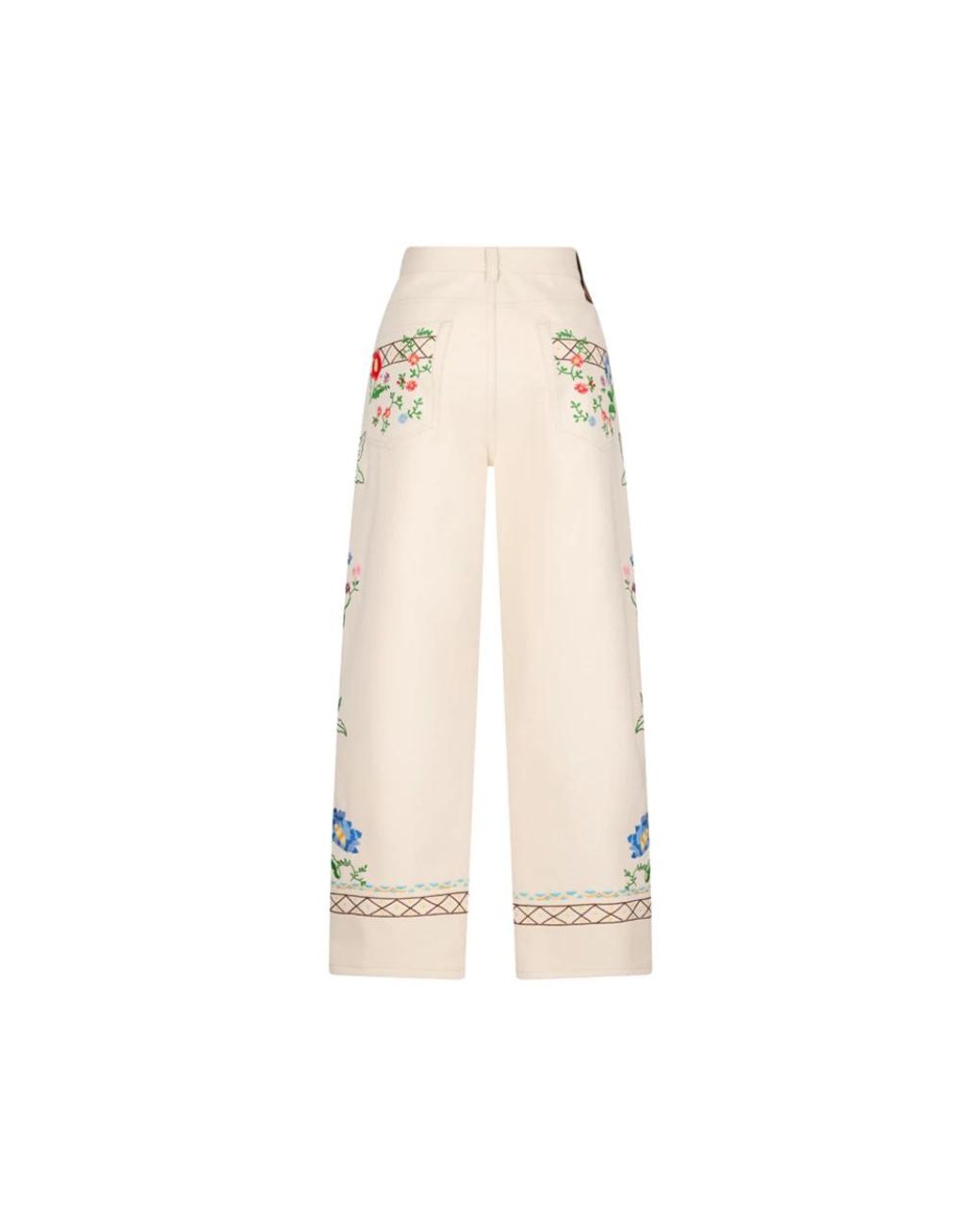 Valentino Garavani White Wide Trousers