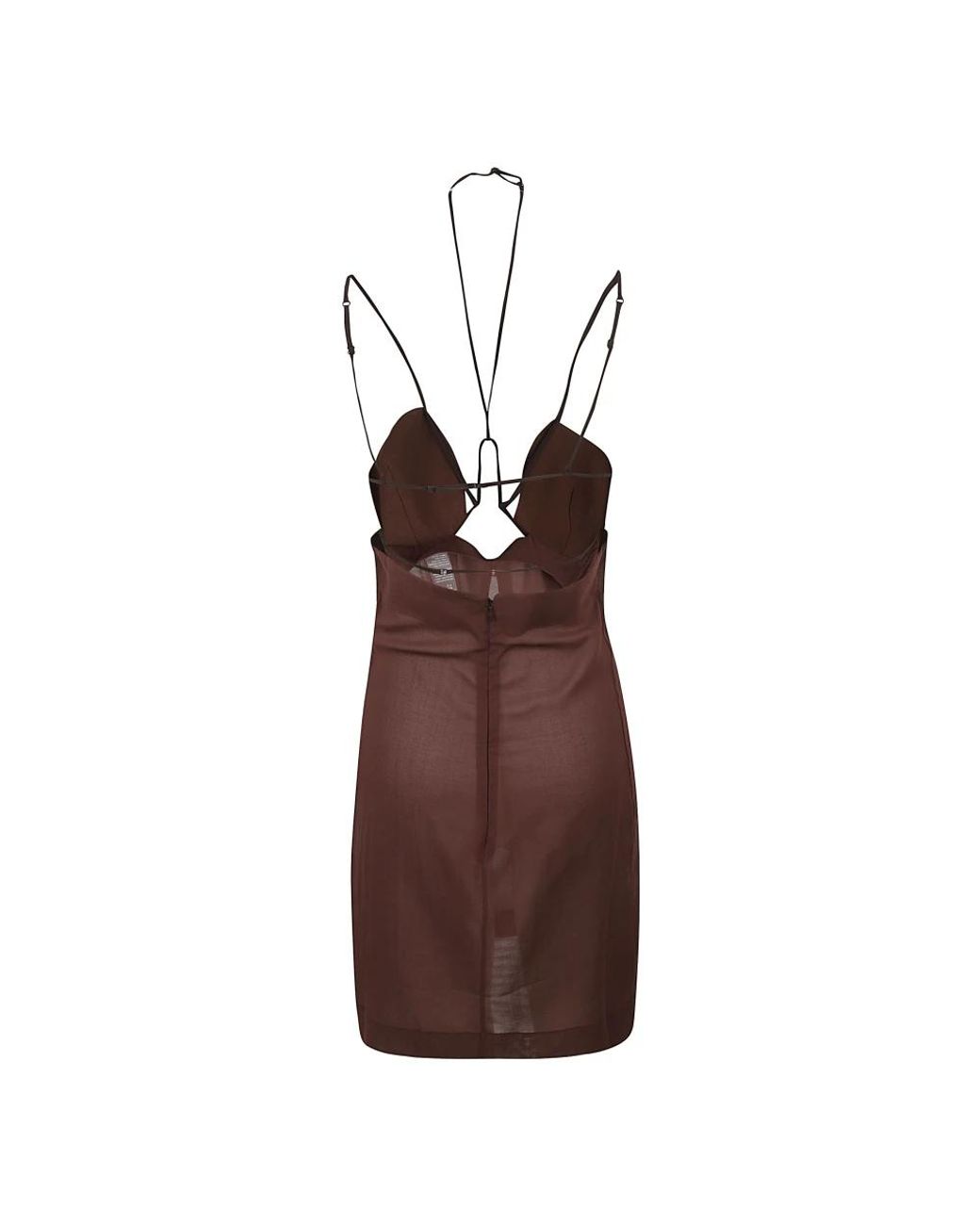 Nensi Dojaka Brown Party Dresses