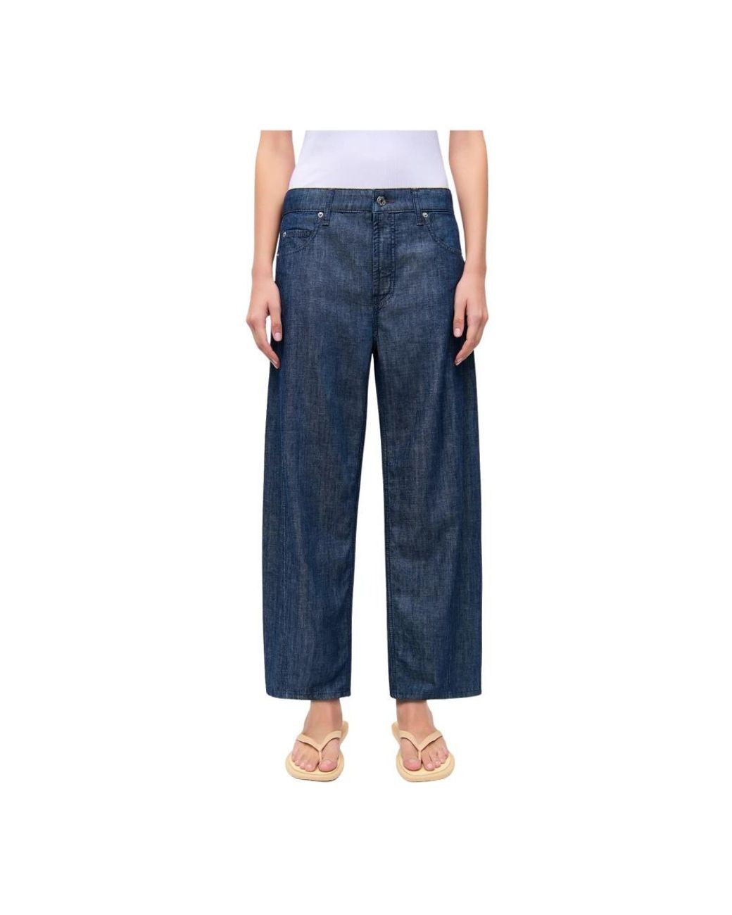 Cambio Blue Wide Trousers