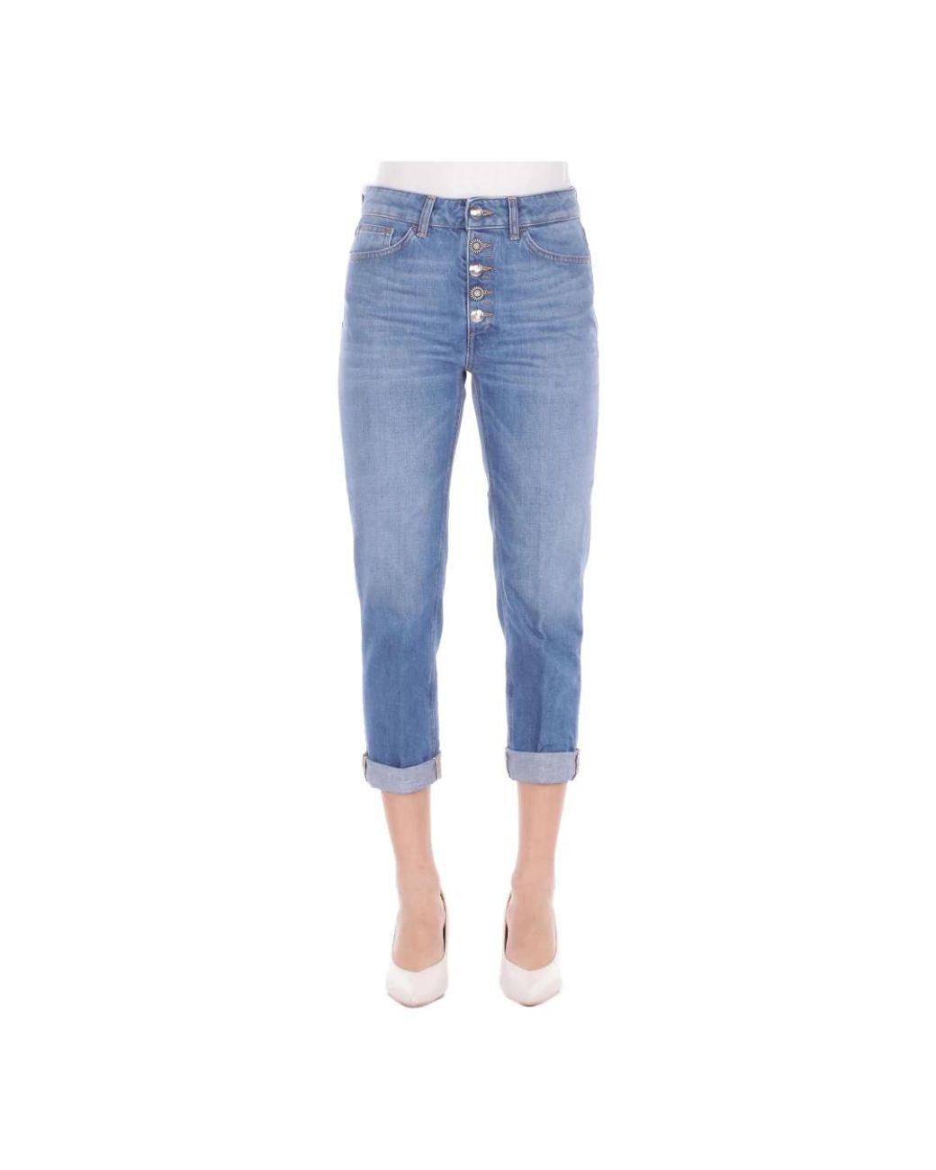 Dondup Blue Cropped Jeans