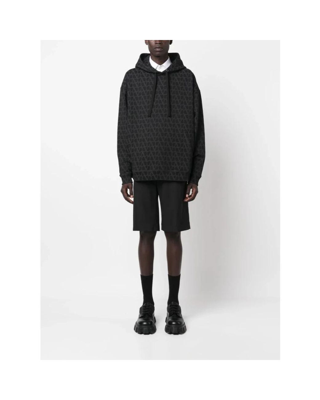 Valentino Garavani Black Hoodies for men