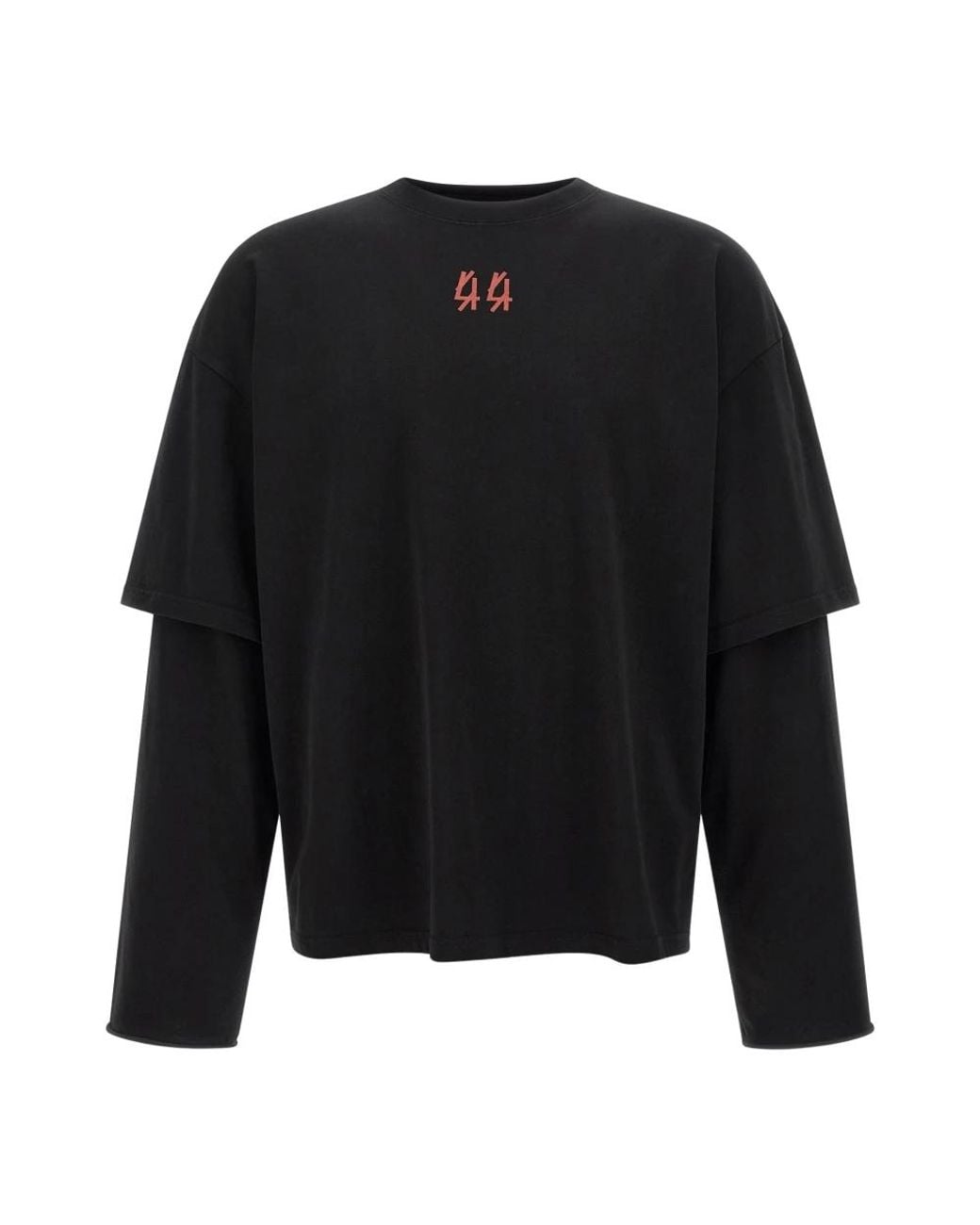 44 Label Group Black Long Sleeve T-Shirts for men
