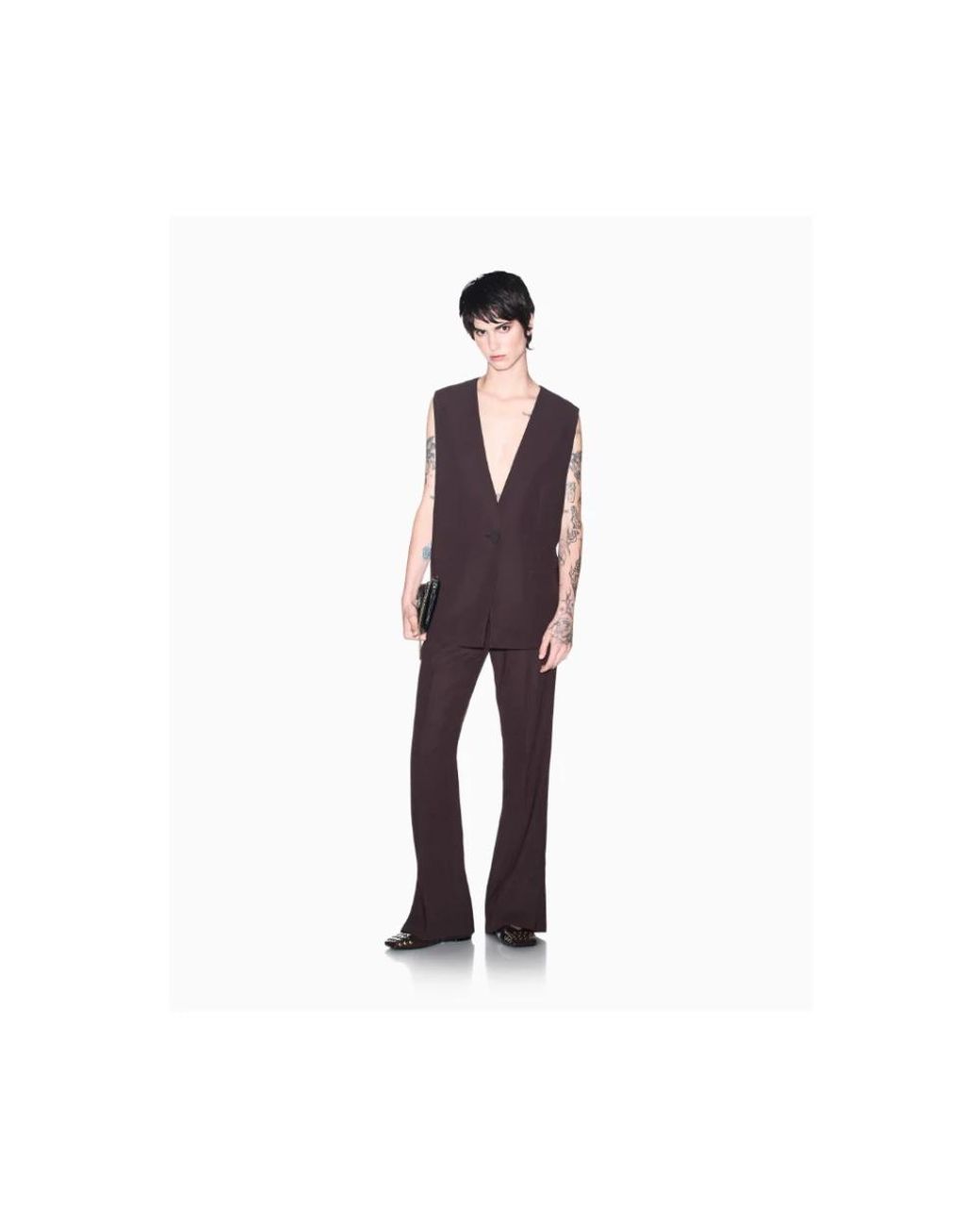 ARMANI EXCHANGE Purple Waistcoats