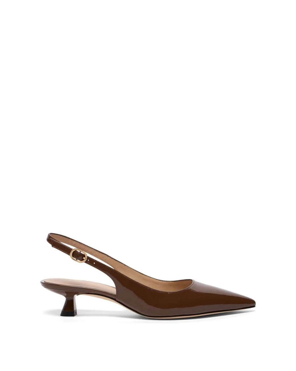 Stuart Weitzman Brown Stuart Sculpt Slingback 35