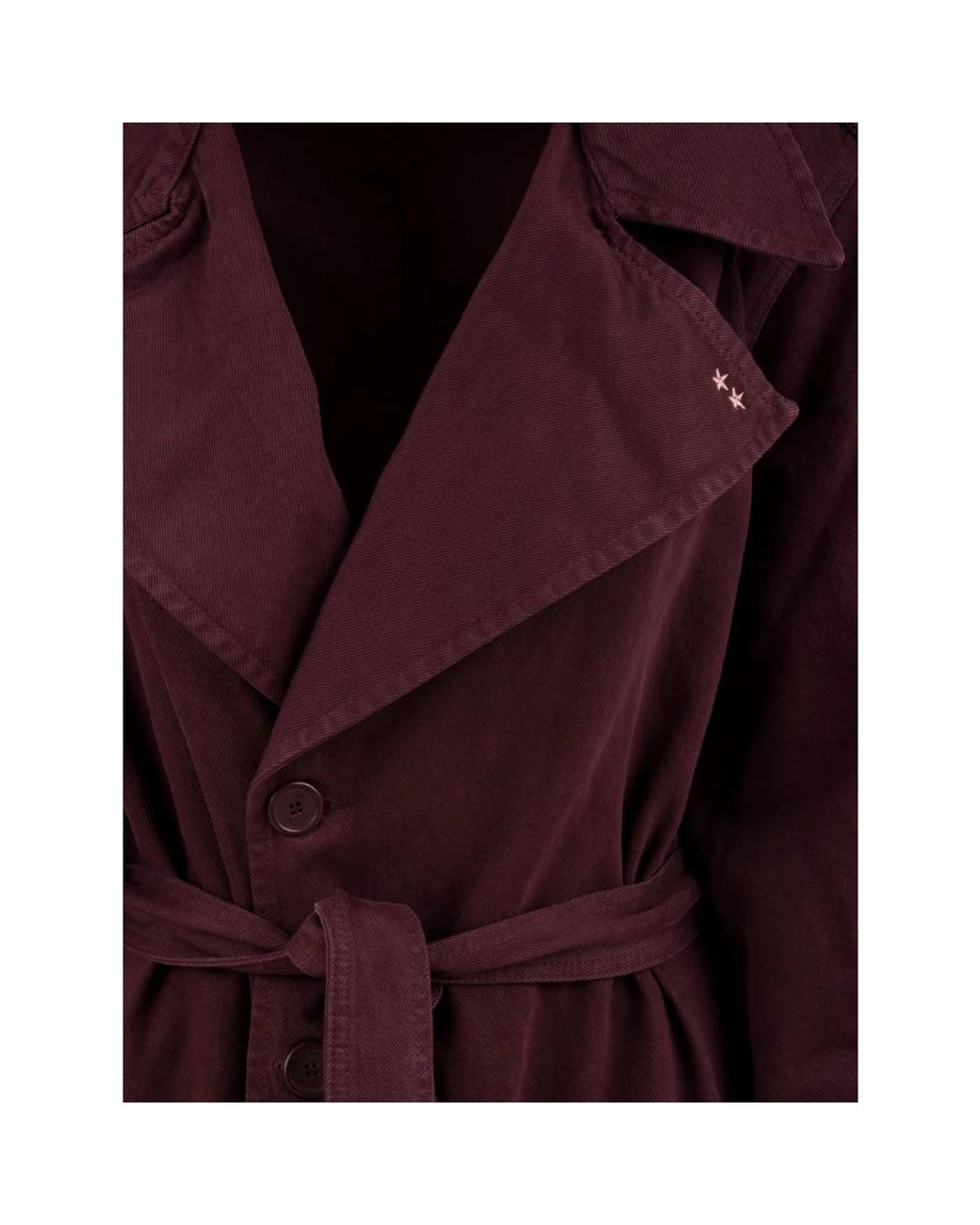 ICON DENIM Purple Trench Coats