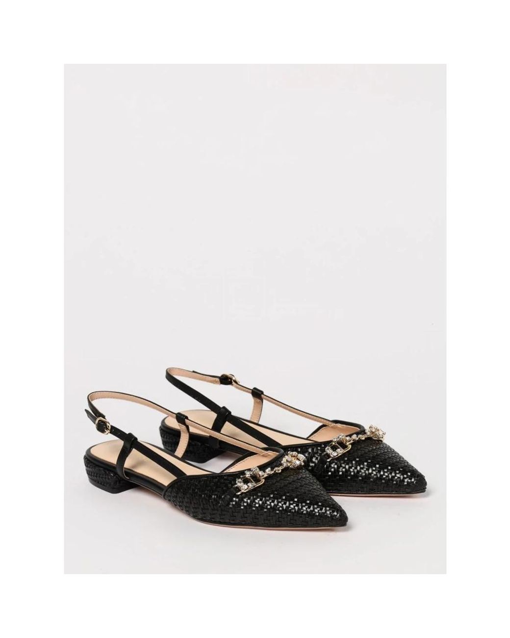 Twinset Black Ballerina Shoes