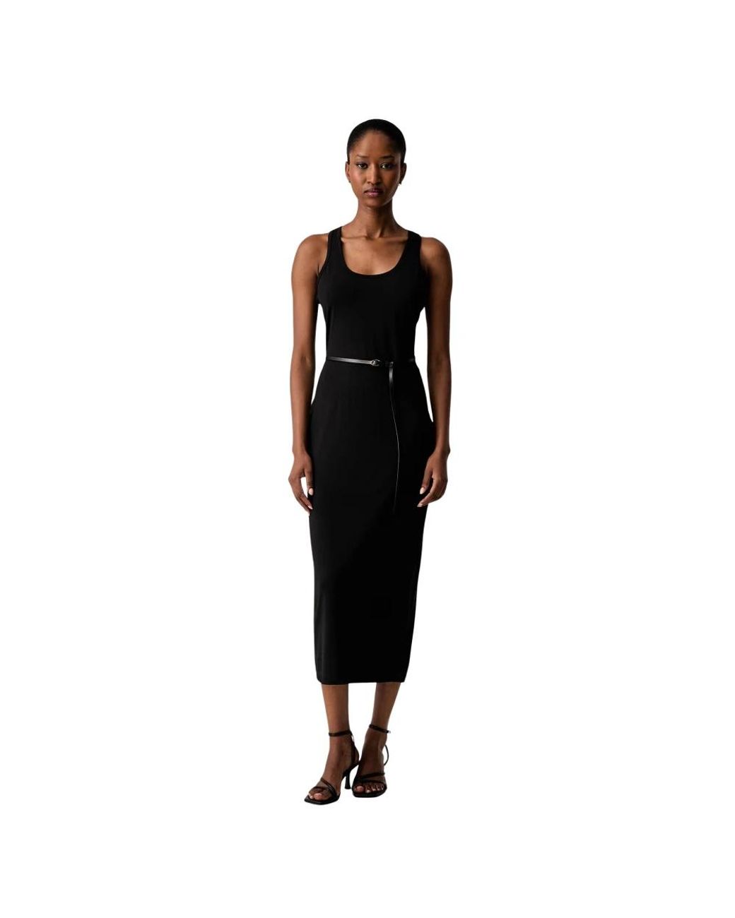 Midi Dresses Michael Kors de color Black