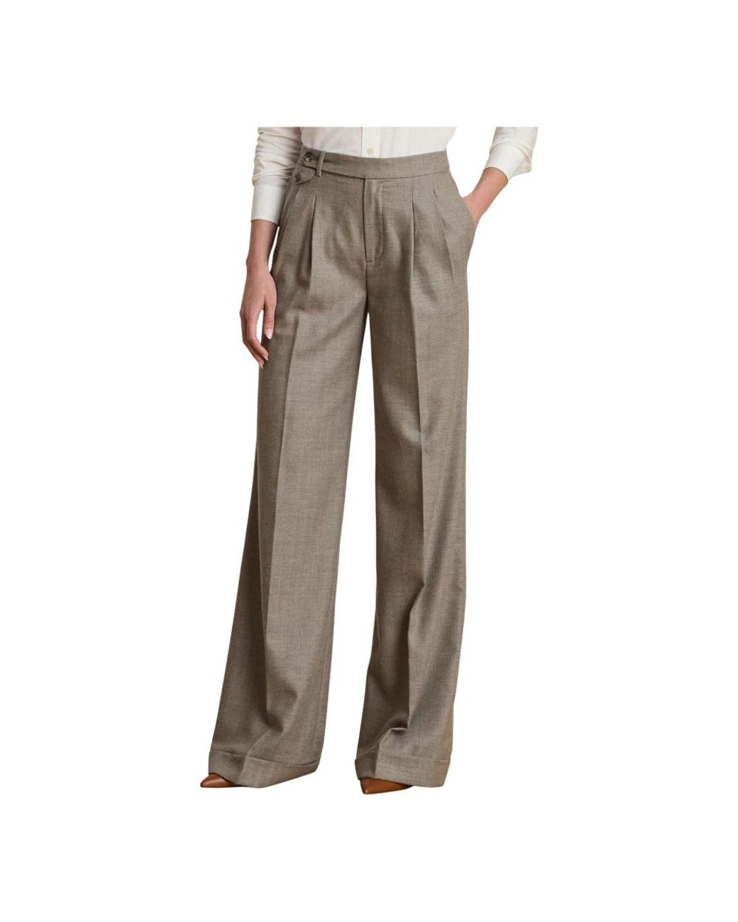 Ralph Lauren Gray Wide Trousers