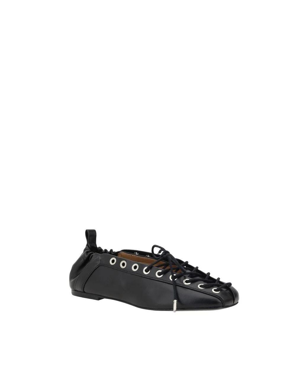 Ganni Black Ballerina Shoes
