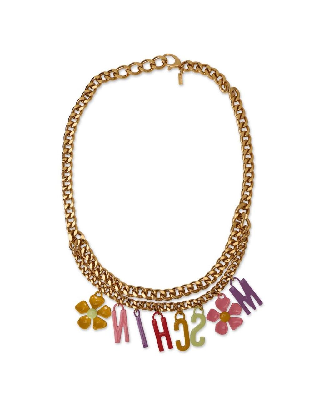 Moschino Metallic Necklaces