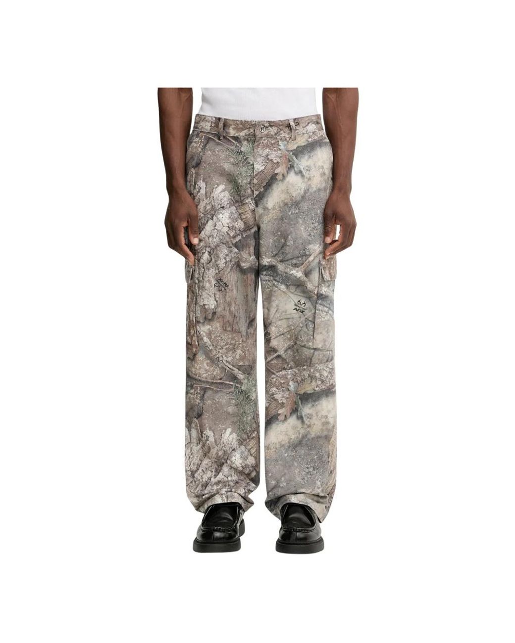 Wide Trousers Represent pour homme en coloris Gray