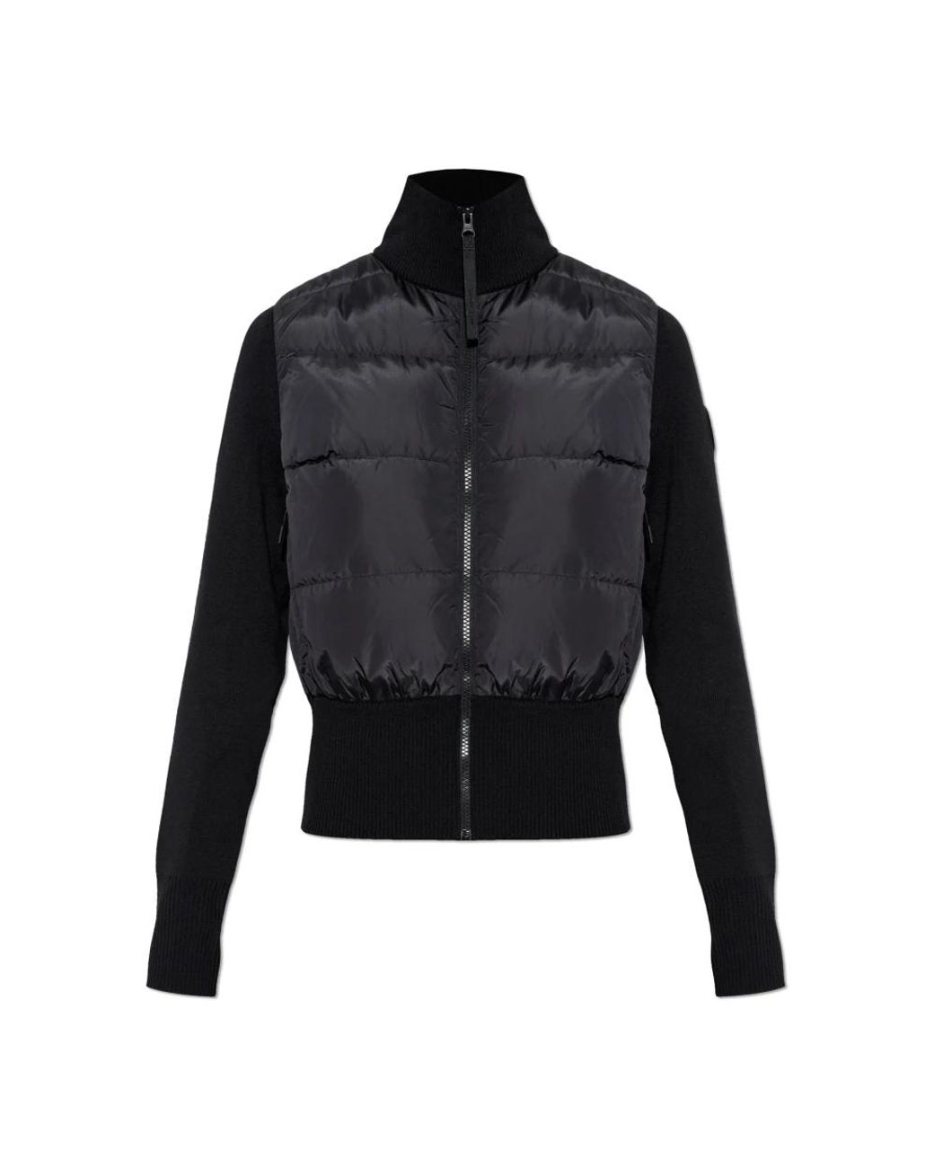 Canada Goose Truien & Vesten ,Zwart ,Wol Hy Bridge Wide Quilt Knit Jacket in het Black