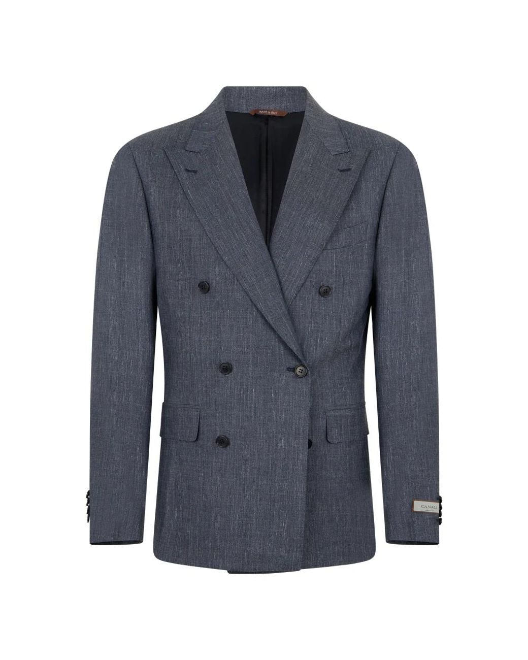 Canali Double-Breasted Jacket in het Blue voor heren