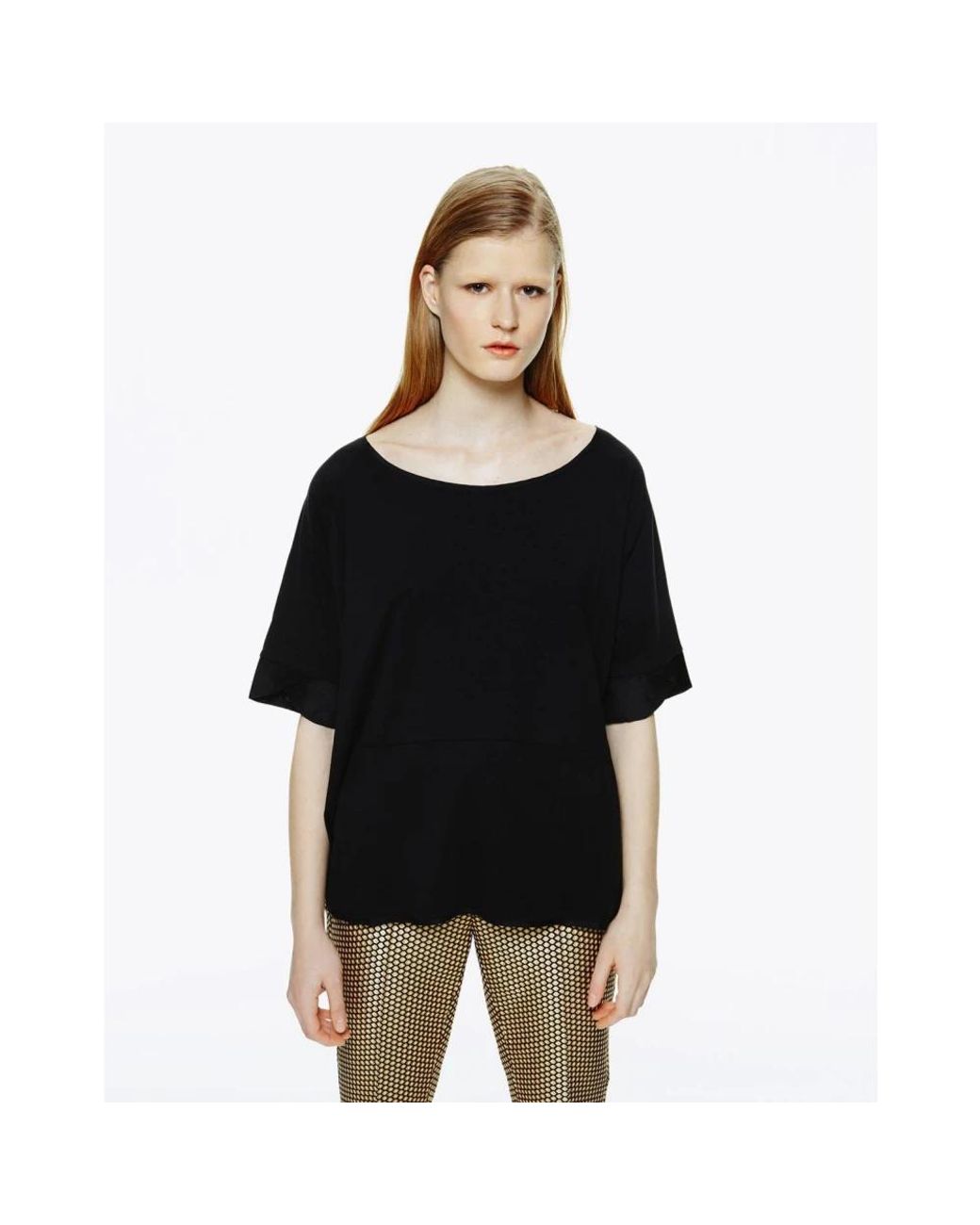 Manila Grace Black Blouses