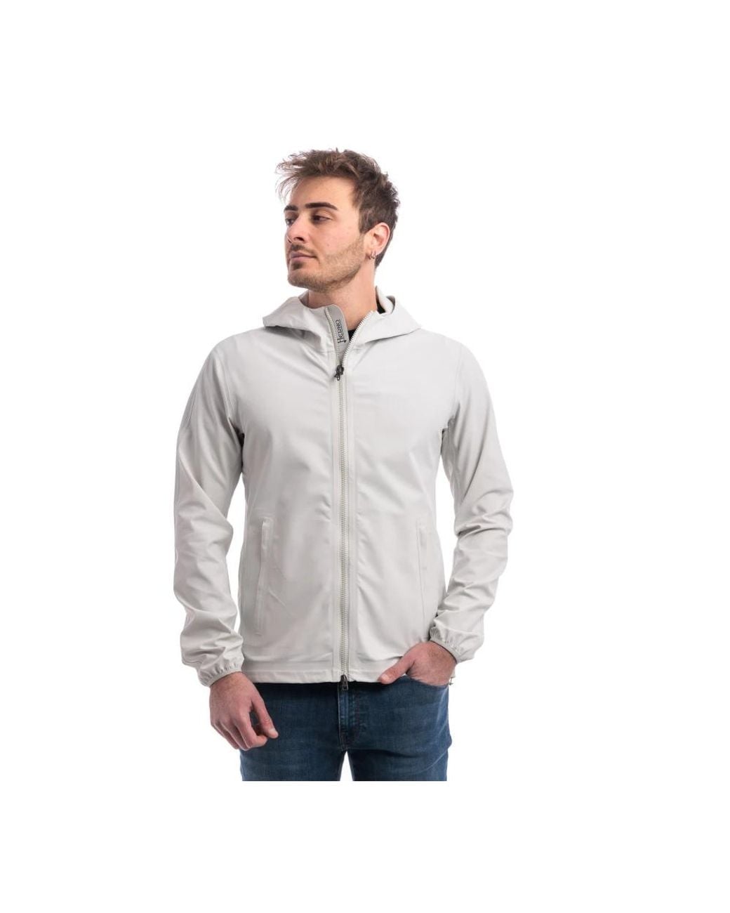 Herno Gray Light Jackets for men