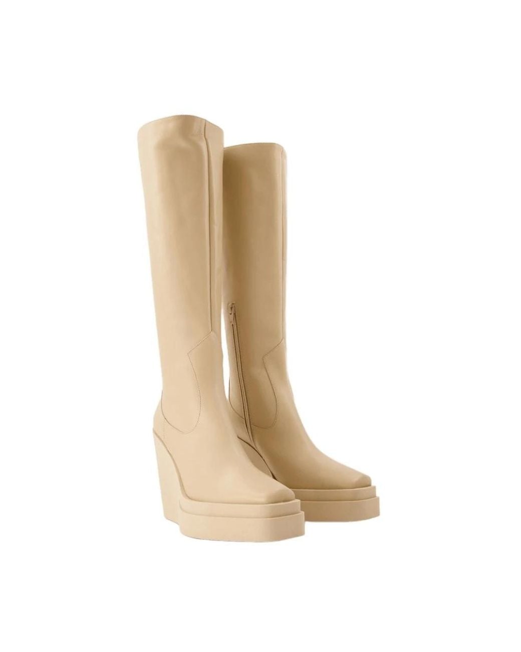 Gia Borghini Natural Heeled Boots