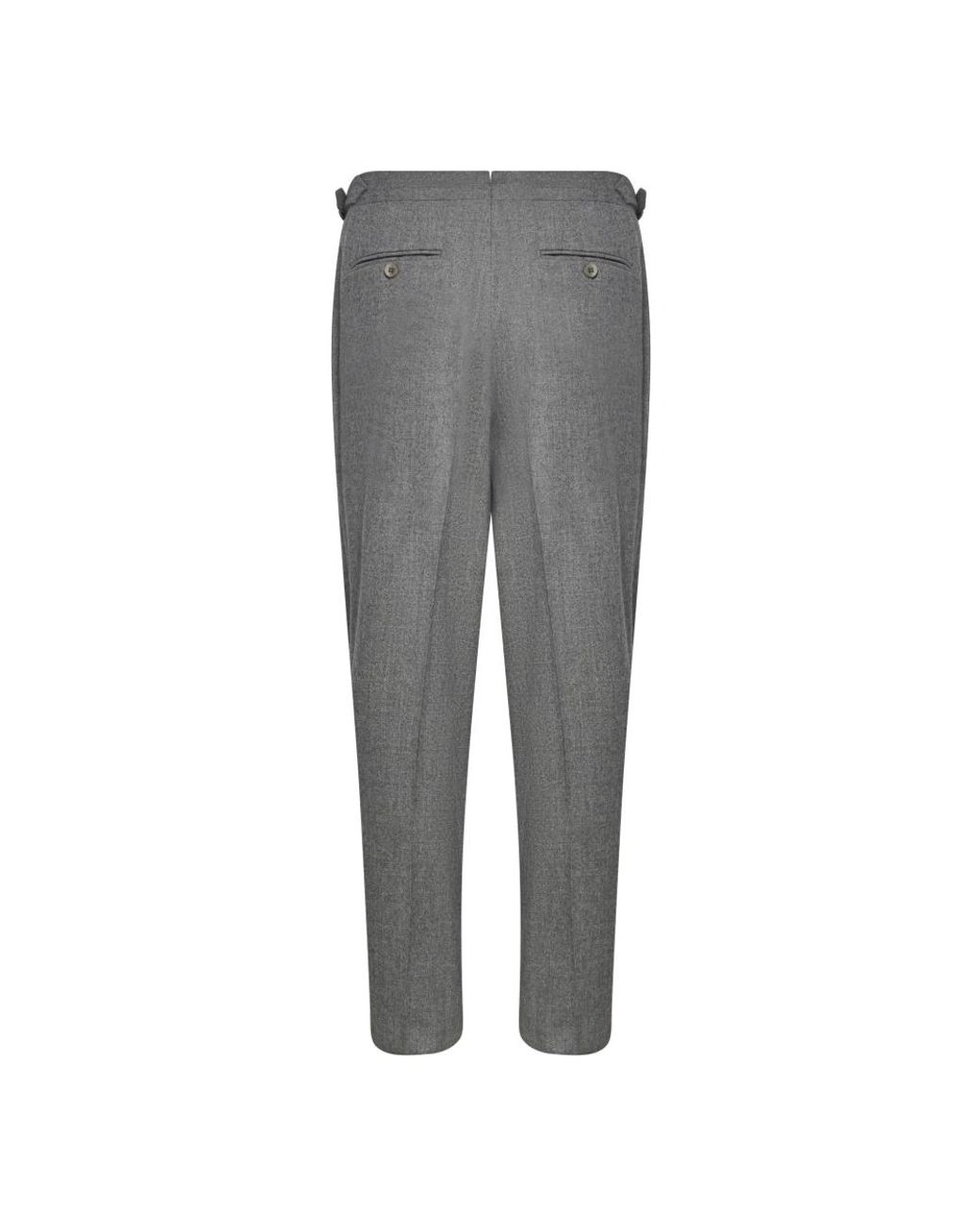Franzese Collection Gray Slim-Fit Trousers for men